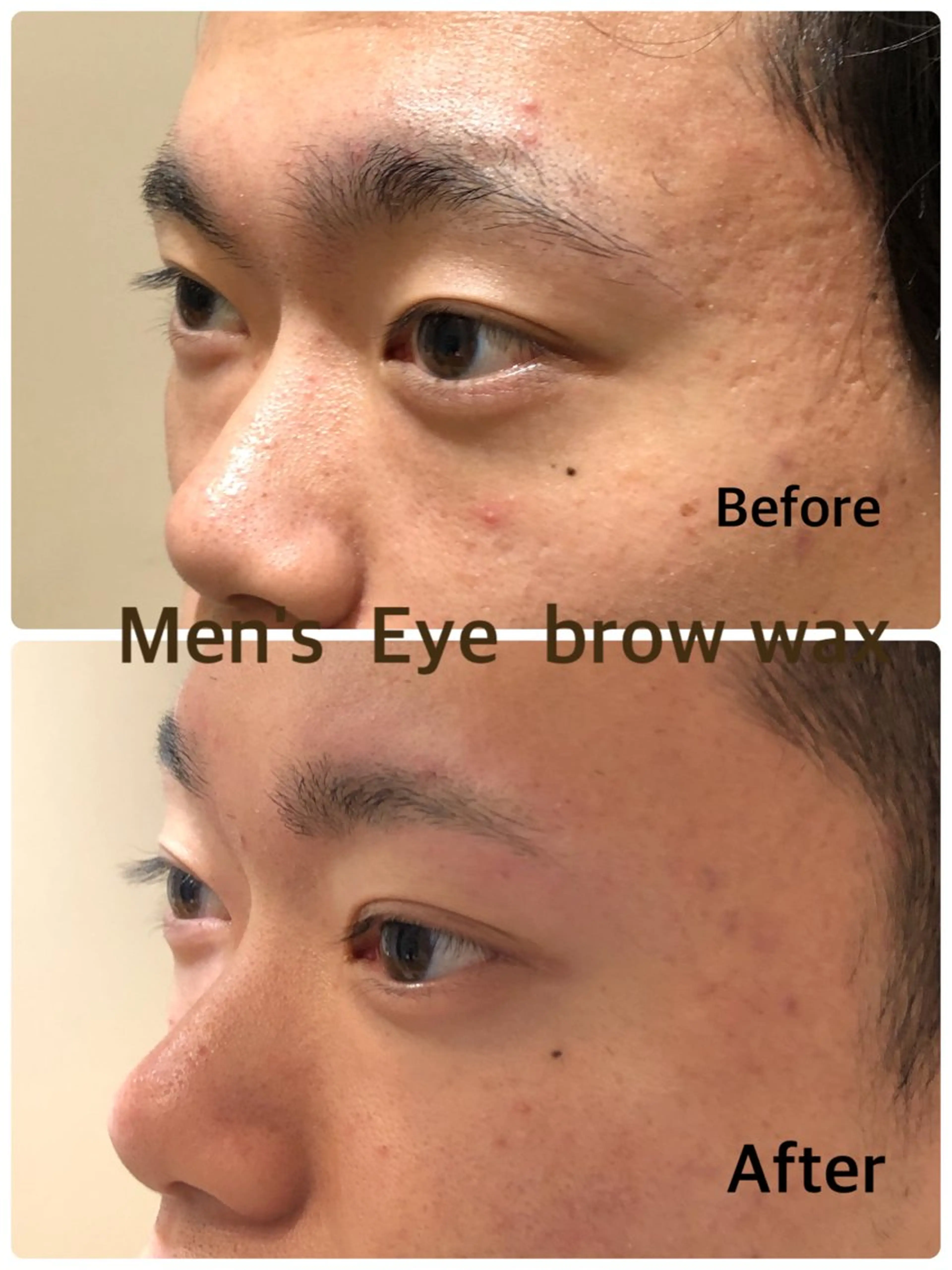 メンズ アイブロウ ブリーチ無し白髪ぼか し/艶髪/津嘉山のヘアスタイル