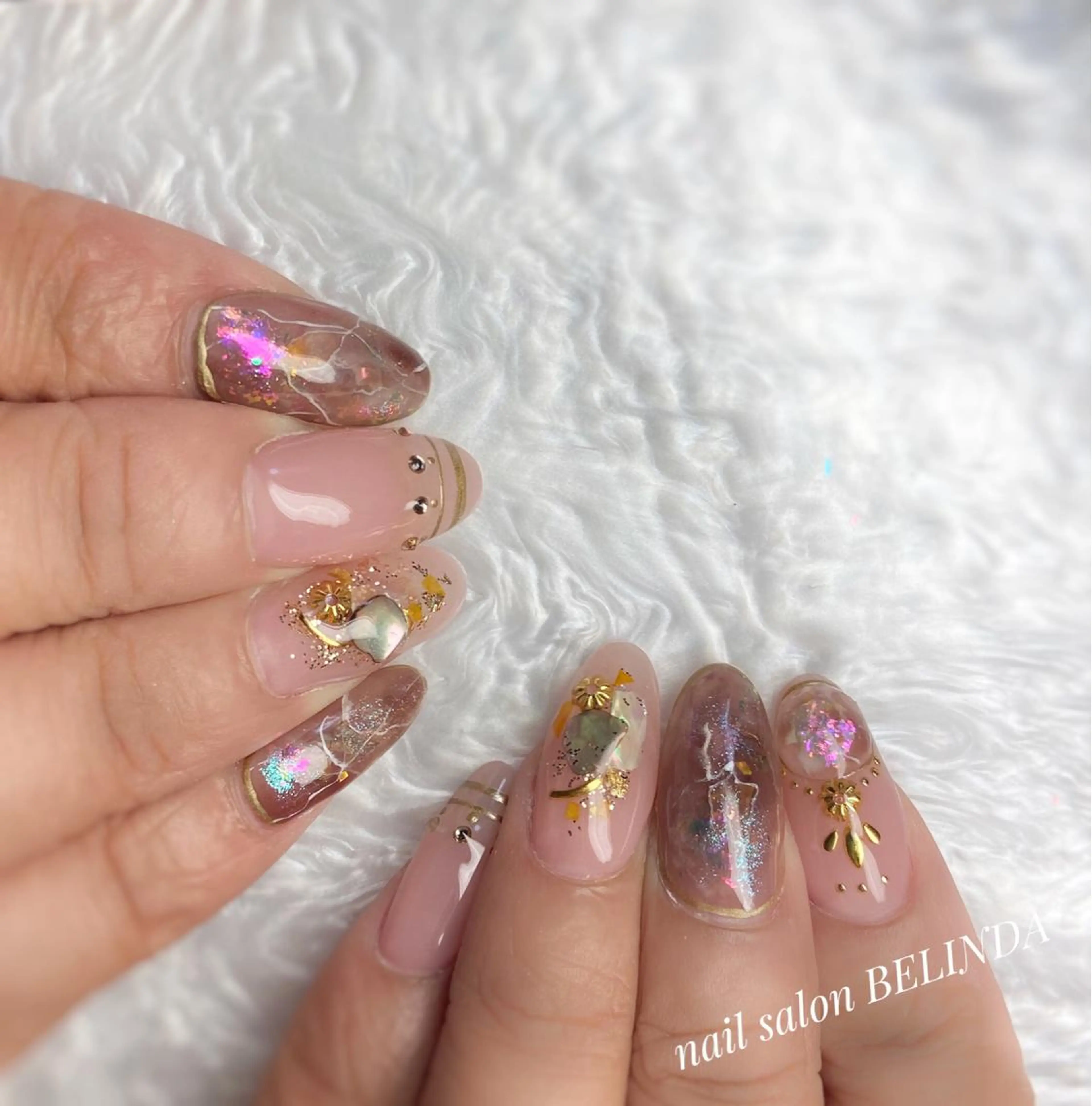 ロング ネイル ハンドネイル 毛利 ゆりあのエステ・リラクイメージ