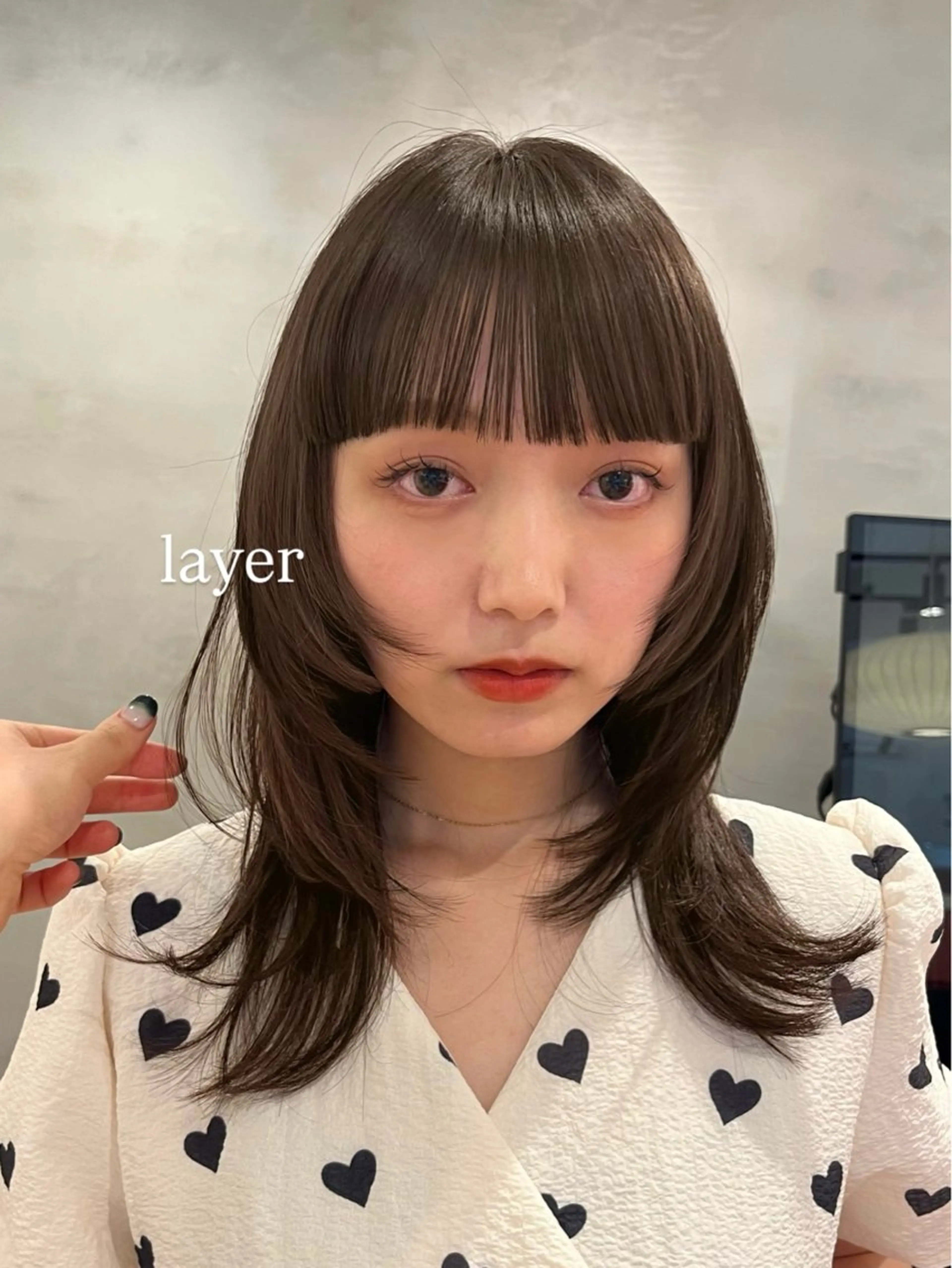 ミディアム レイヤーカット 小顔カット 🫧レイヤー/暖色 /ベージュMAI🫧のヘアスタイル