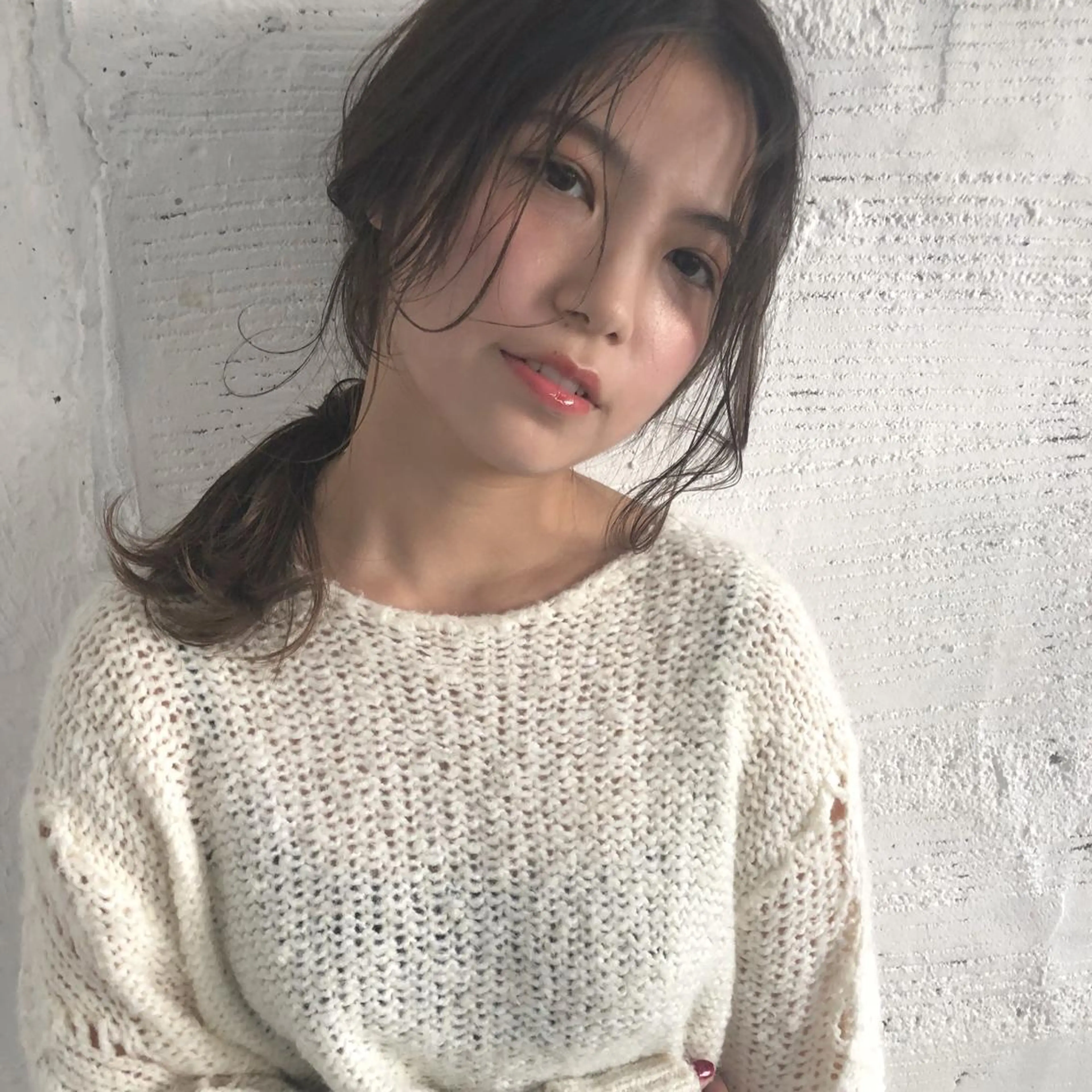 ロング パーマ ニュアンスパーマ 江原 彩華のヘアスタイル