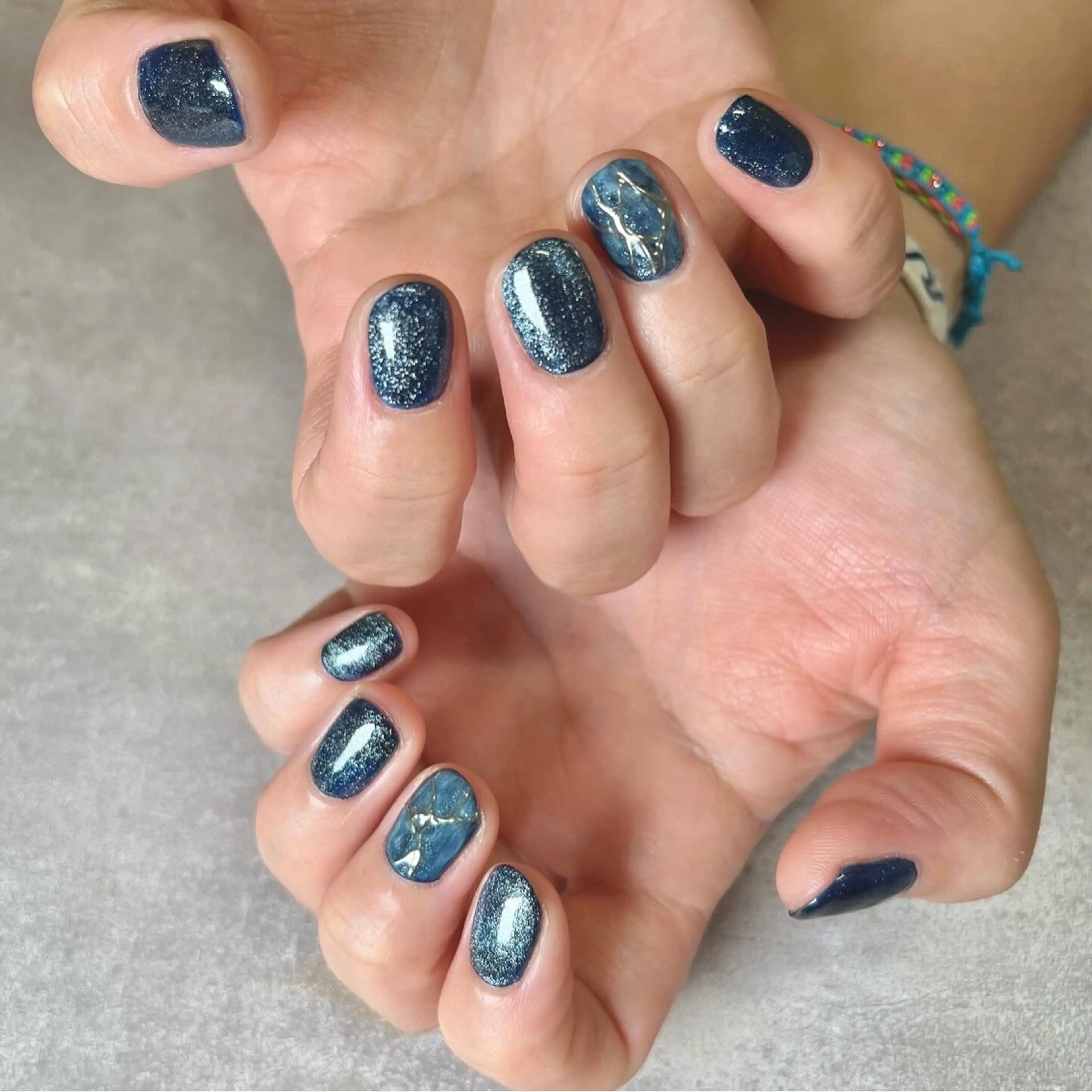ネイル マグネットネイル ハンドネイル Salon&School Nail du Marche所属・阿部 美香のネイルデザイン