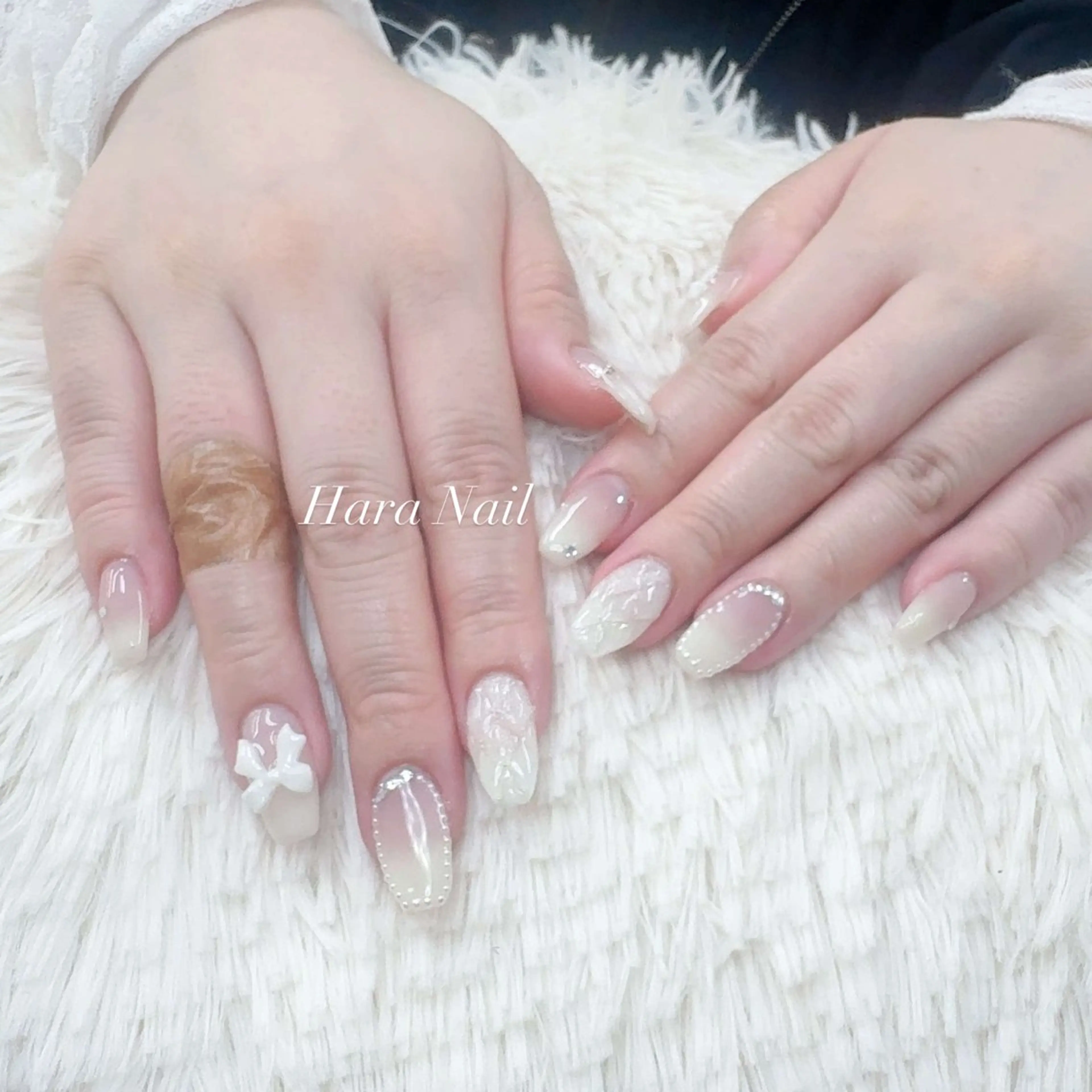 ネイル ジェルネイル 持ち込み パラジェル ハンドネイル ハンドケア Hara Nail 【パラジェル使用】のネイルデザイン