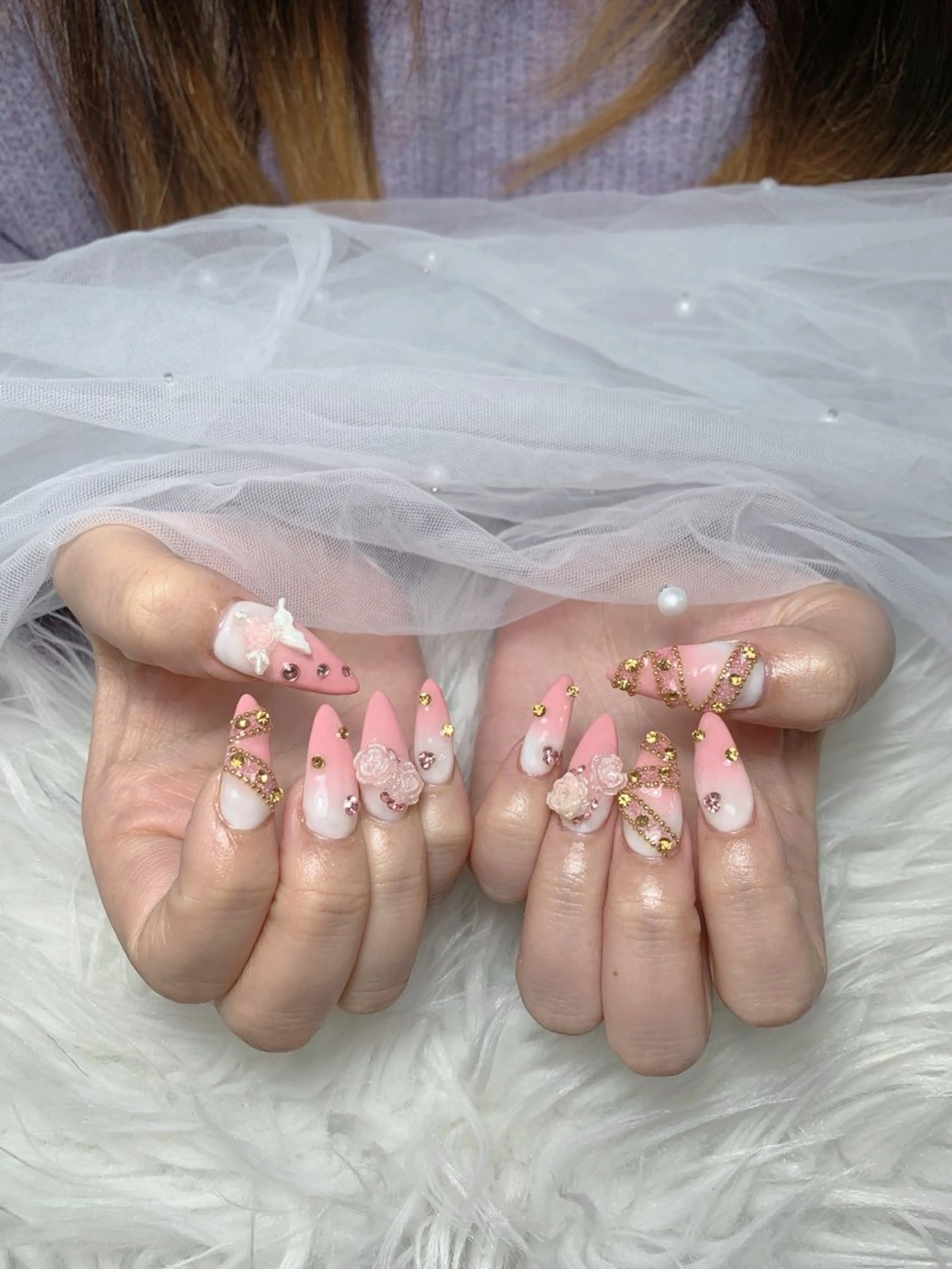 ネイル アートネイル ジェルネイル マグネットネイル ニュアンスネイル シンプルネイル ハンドネイル Ryunail所属・Ryu Nail NekoChanのネイルデザイン