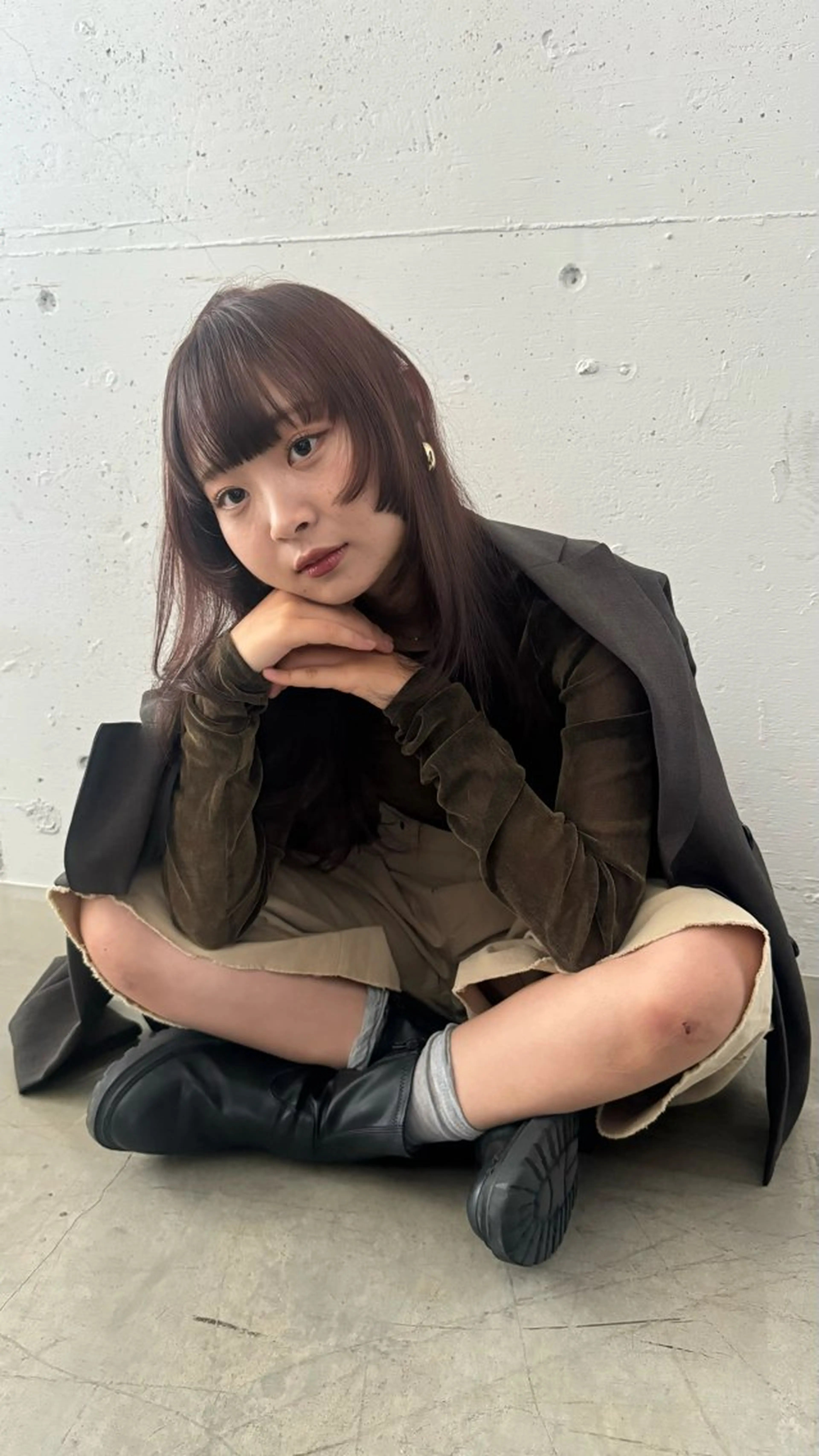 ロング カット ヘアカラー 國原 姫菜のヘアスタイル