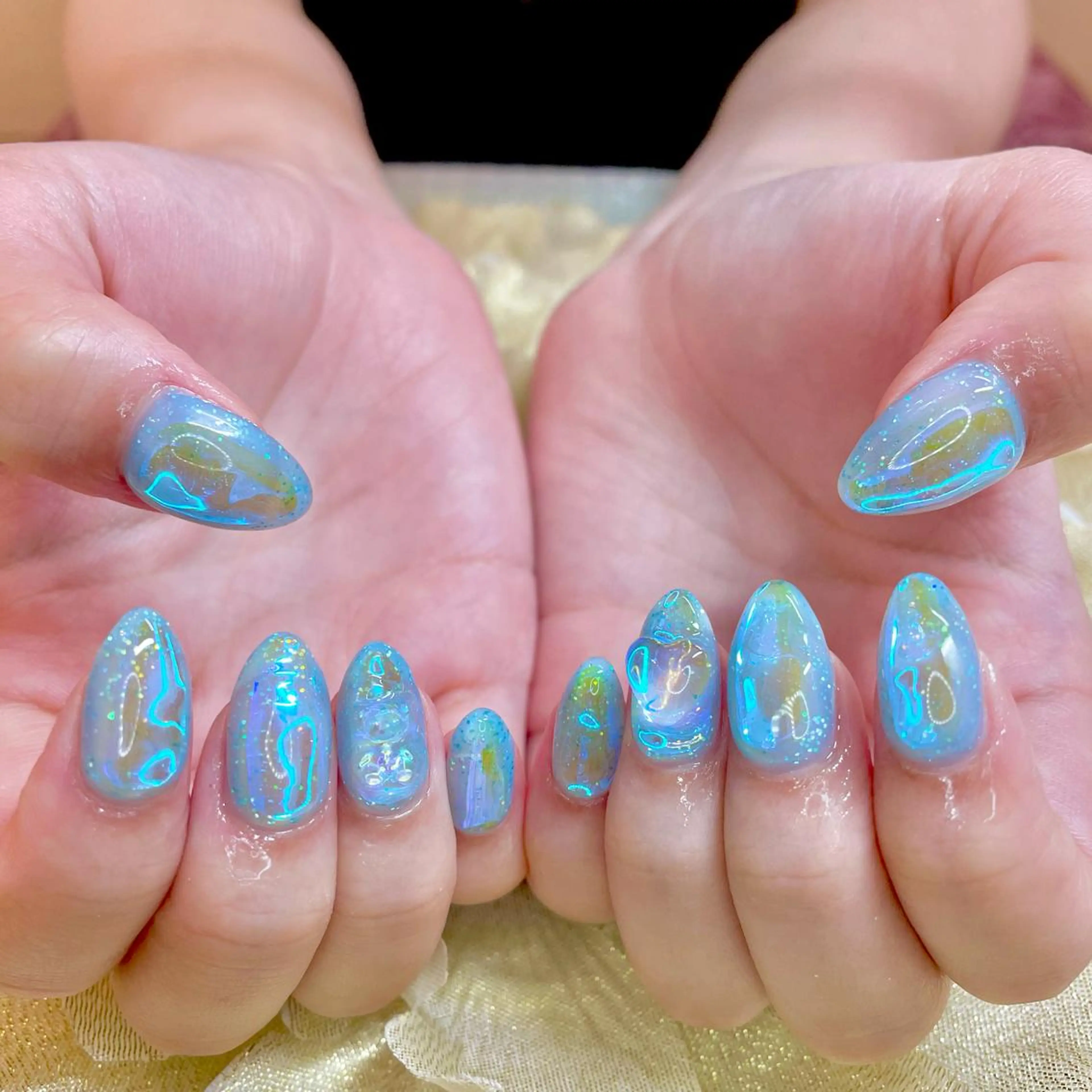 ネイル 氷ネイル・うるうるネイル J terrace Nailのネイルデザイン