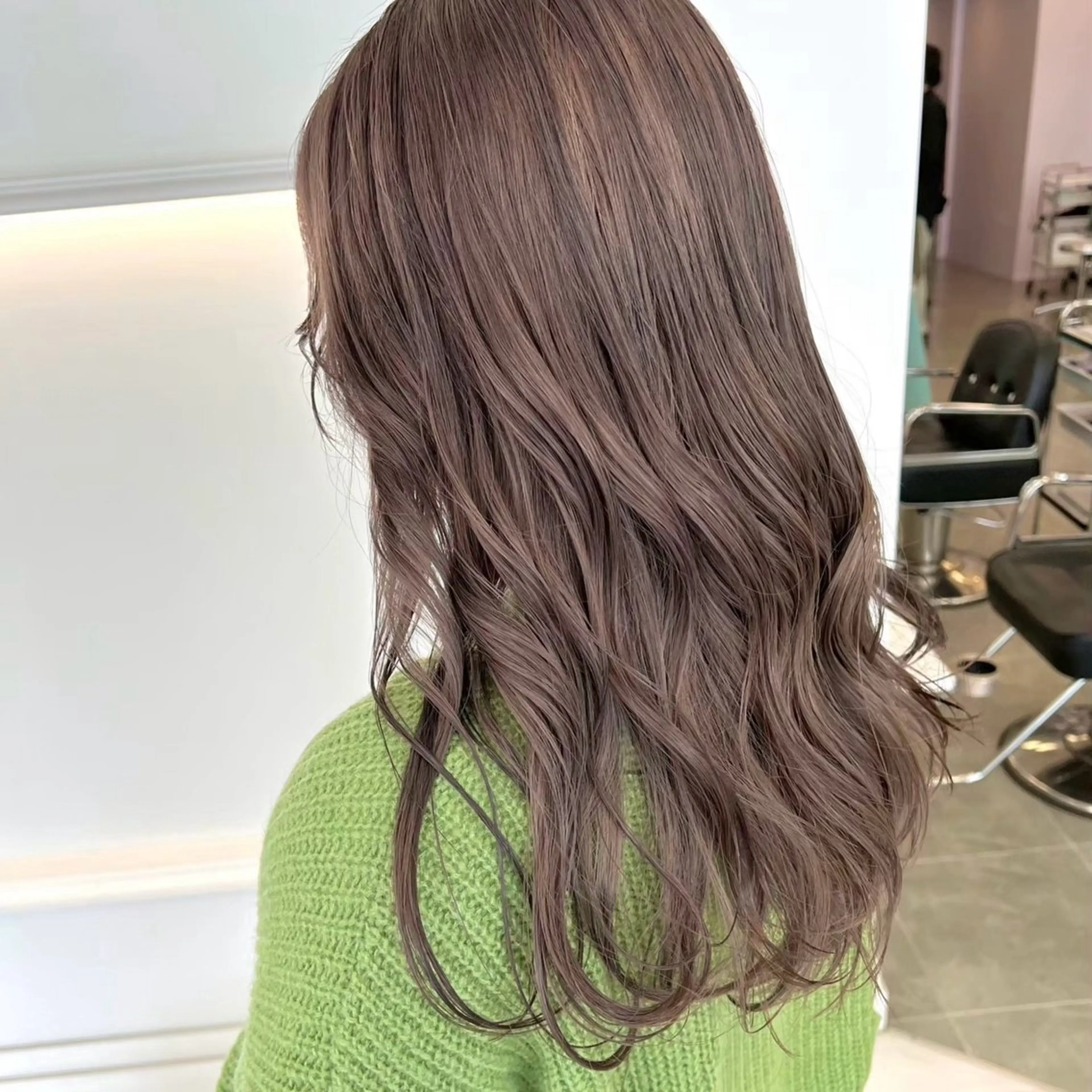 セミロング カラー ParveMix 🩶🫧入江 香名のヘアスタイル