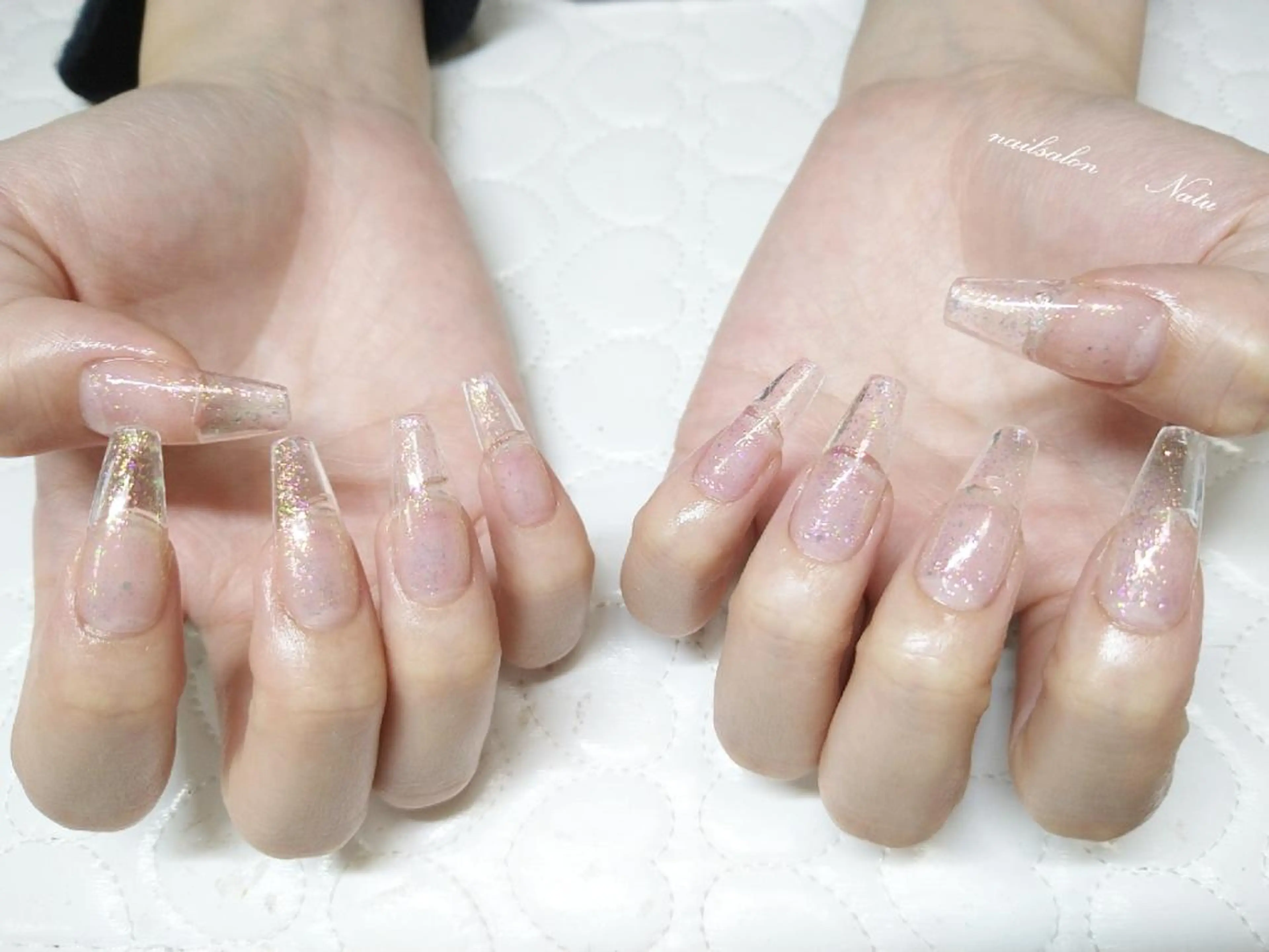 ネイル 長さ出し ワンカラーネイル nailsalon　 Natuのネイルデザイン