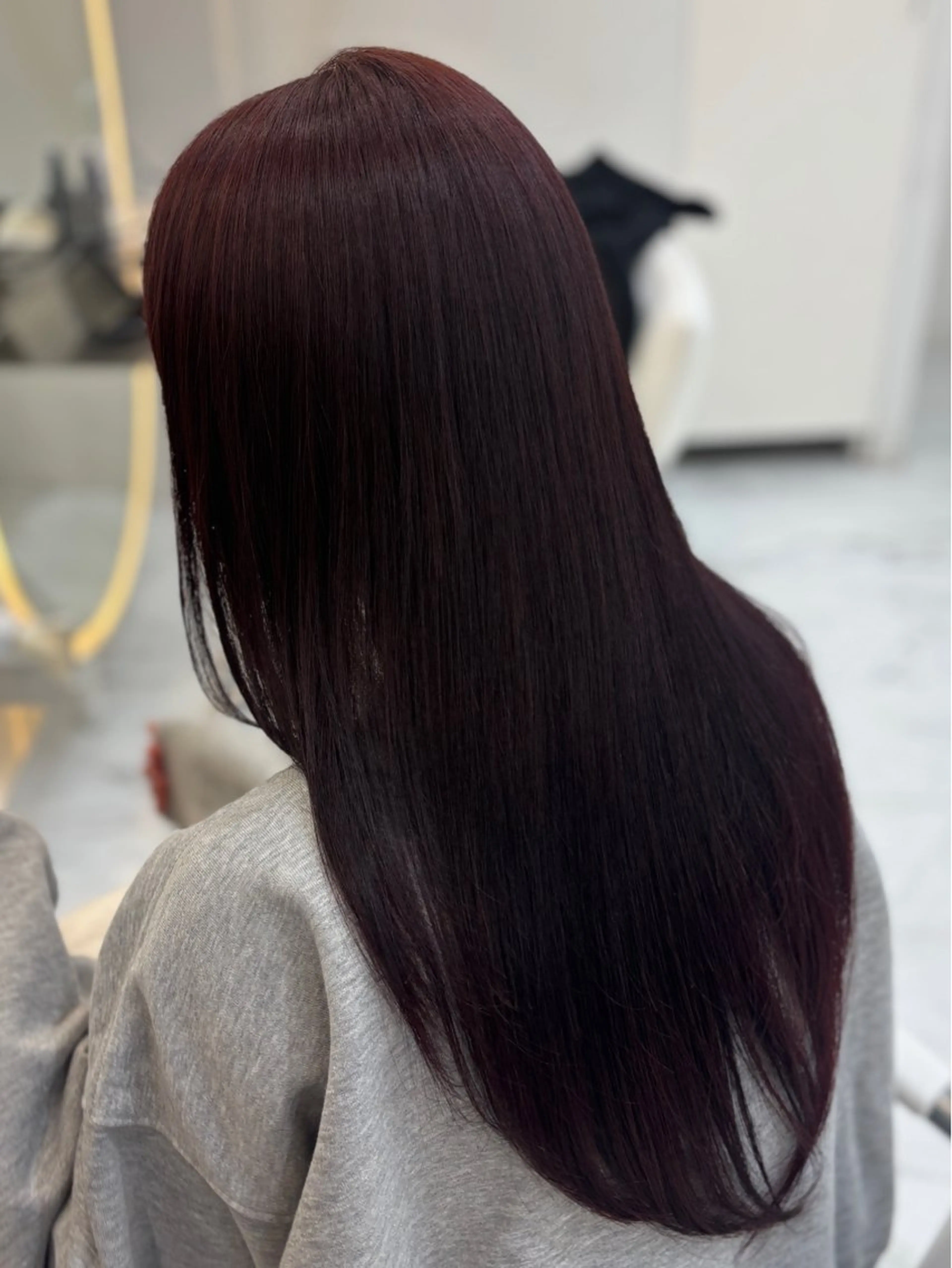 ロング カラー 黒髪 ブリーチ ダブルカラー ブリーチなしカラー ヘアカラー トリートメント レイヤーカット×暖色 カラー🎀ASAKAのヘアスタイル