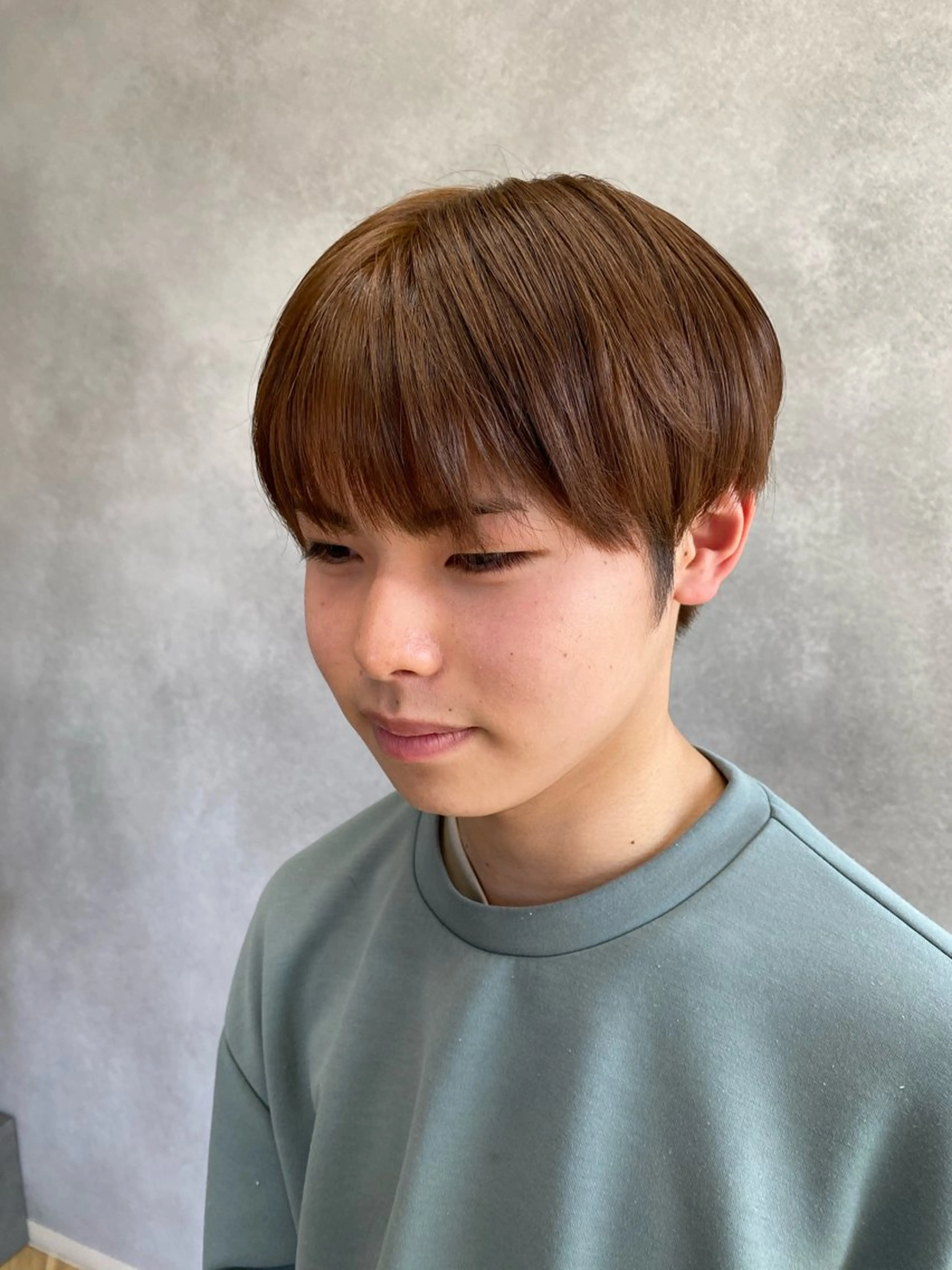 カラー メンズ ブラウンカラー オレンジ オレンジブラウン ヘアカラー number＋所属・number＋ / 璃々花のヘアスタイル