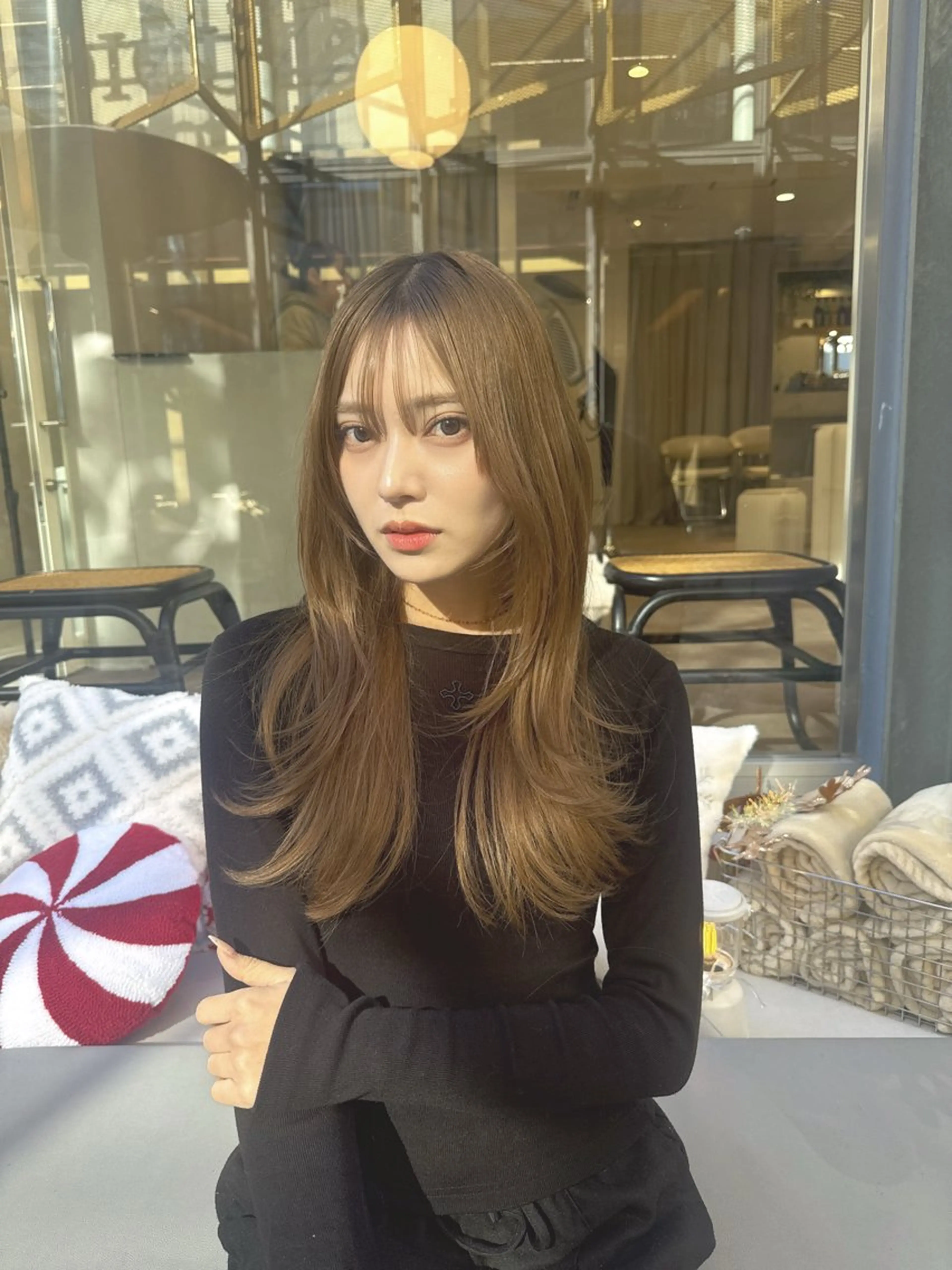 ロング カラー ベージュカラー 透明感カラー 髪質改善 レイヤーカット トリートメント カット ヘアカラー トリートメント 💎透明感カラー特化 💎TAISEIのヘアスタイル