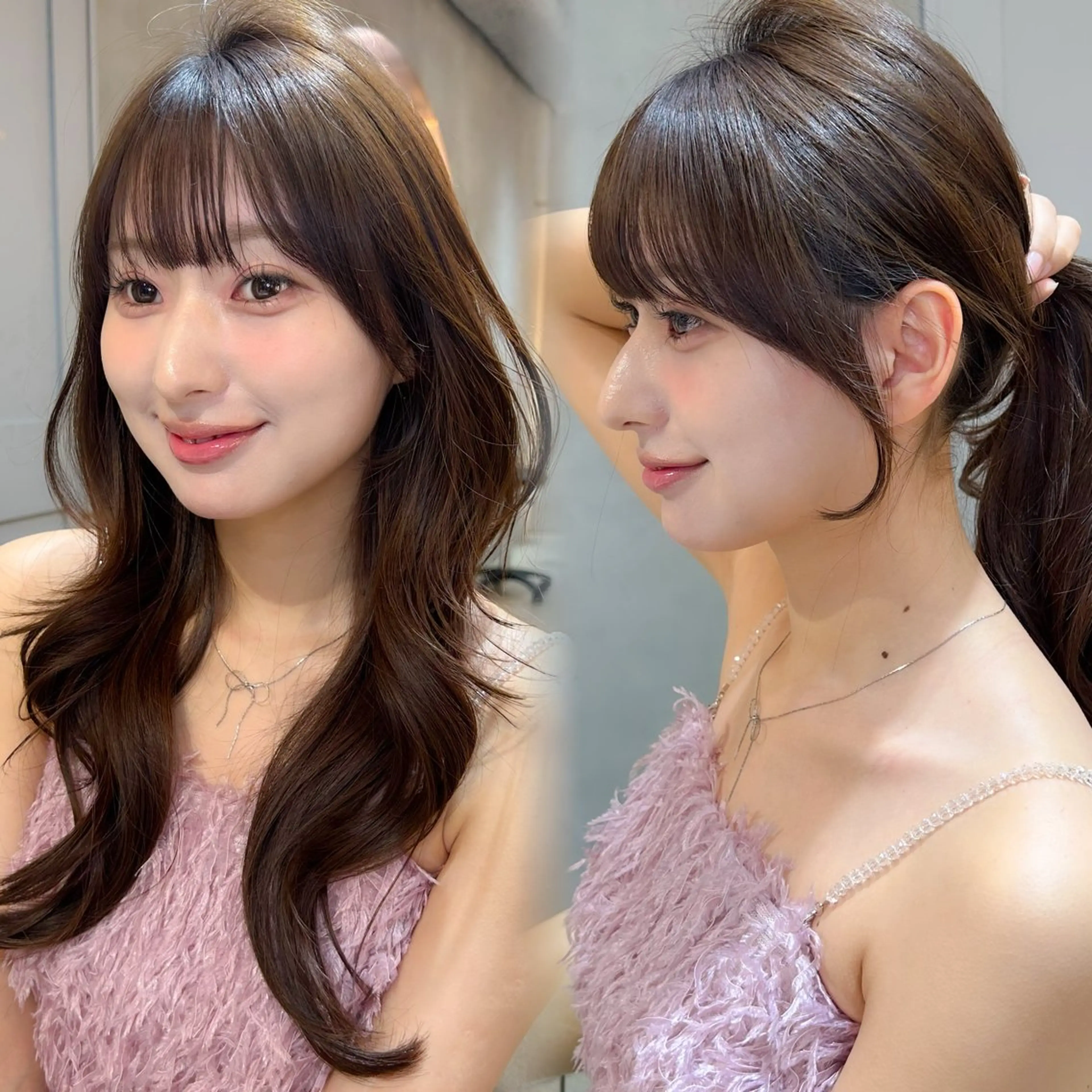 ロング カラー 透明感カラー 韓国風ヘア レイヤーカット カット ヘアカラー トリートメント 韓国ヘア🇰🇷／艶 カラー🫧/木村和生のヘアスタイル