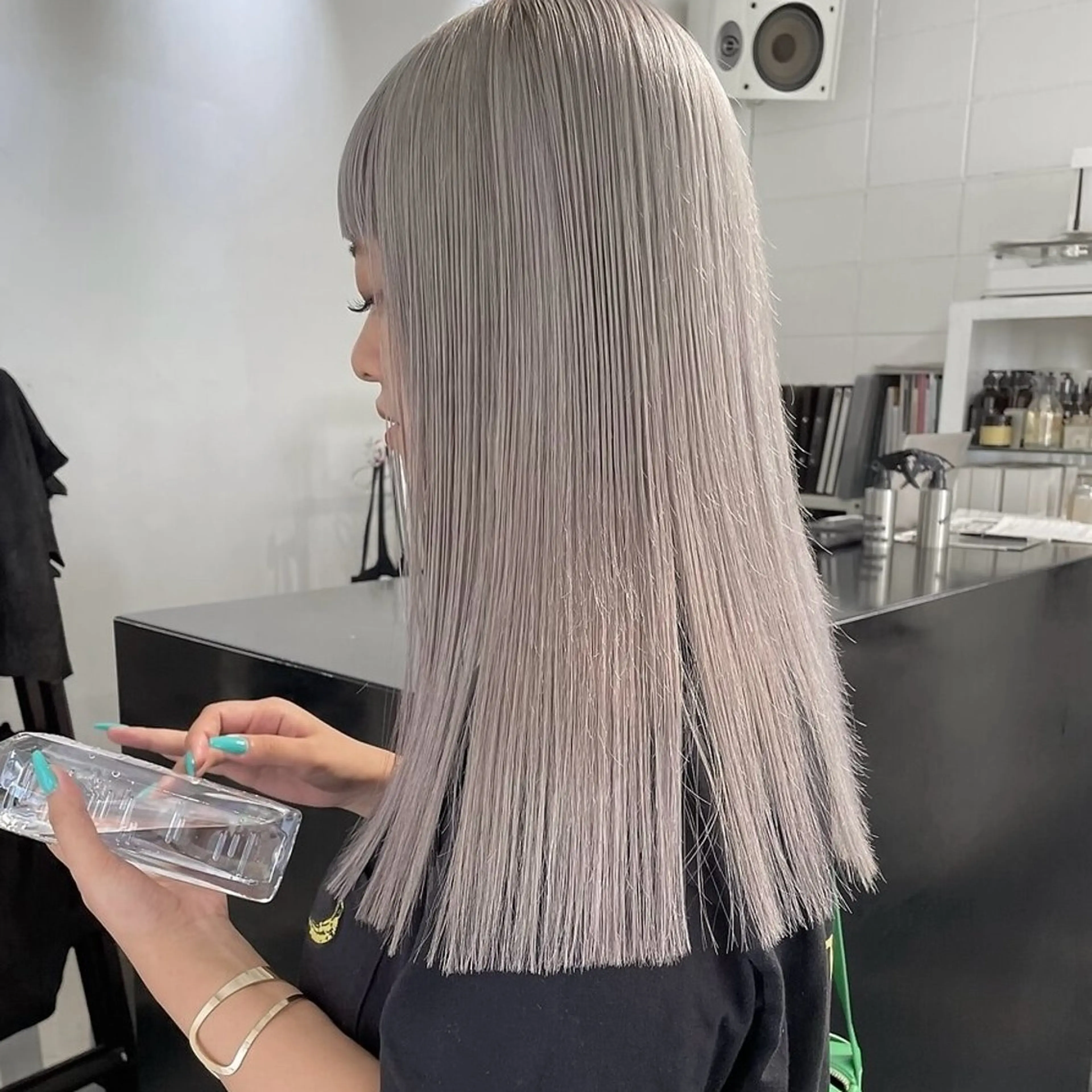 💝【2回目以降クーポン】ブリーチ➕カラー➕ハホニコ3 STEPトリ✨️ストレート、コテ巻き無料🫶🙆‍♀️︎💕︎の写真