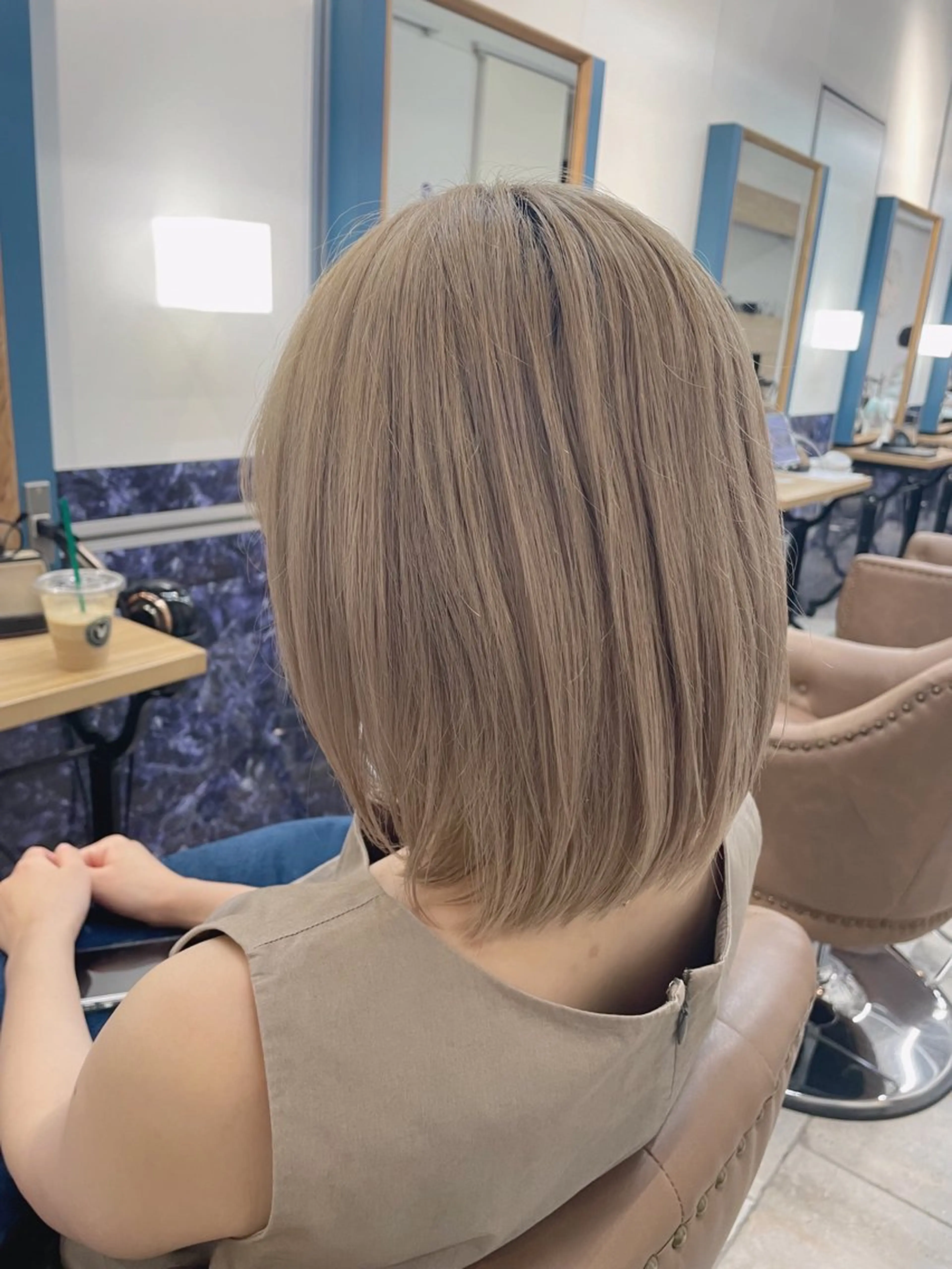 ミディアム カラー 透明感カラー 🍒新家 さくら🍒のヘアスタイル