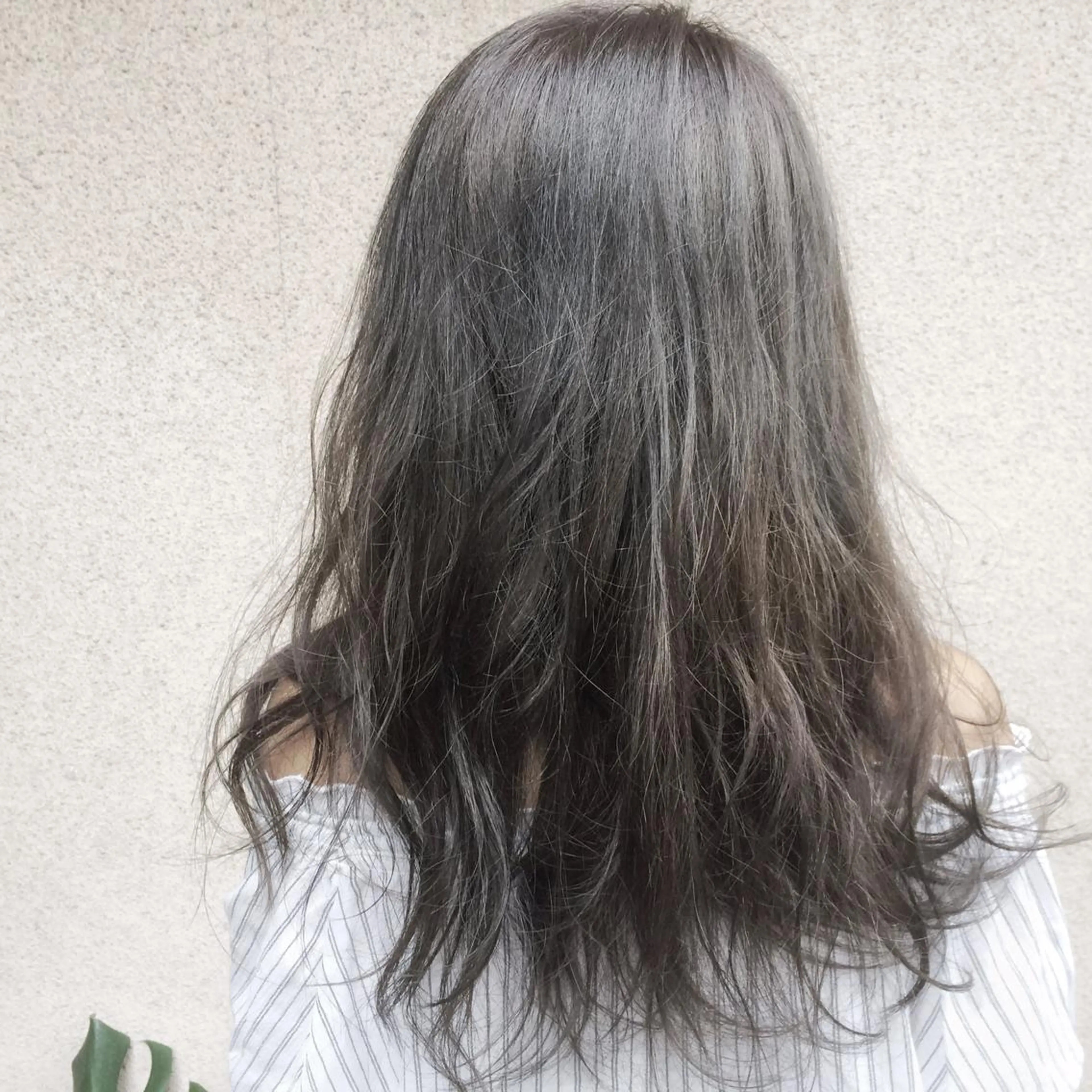 セミロング カラー アッシュ イルミナカラー vato マンツーマンサロンのヘアスタイル