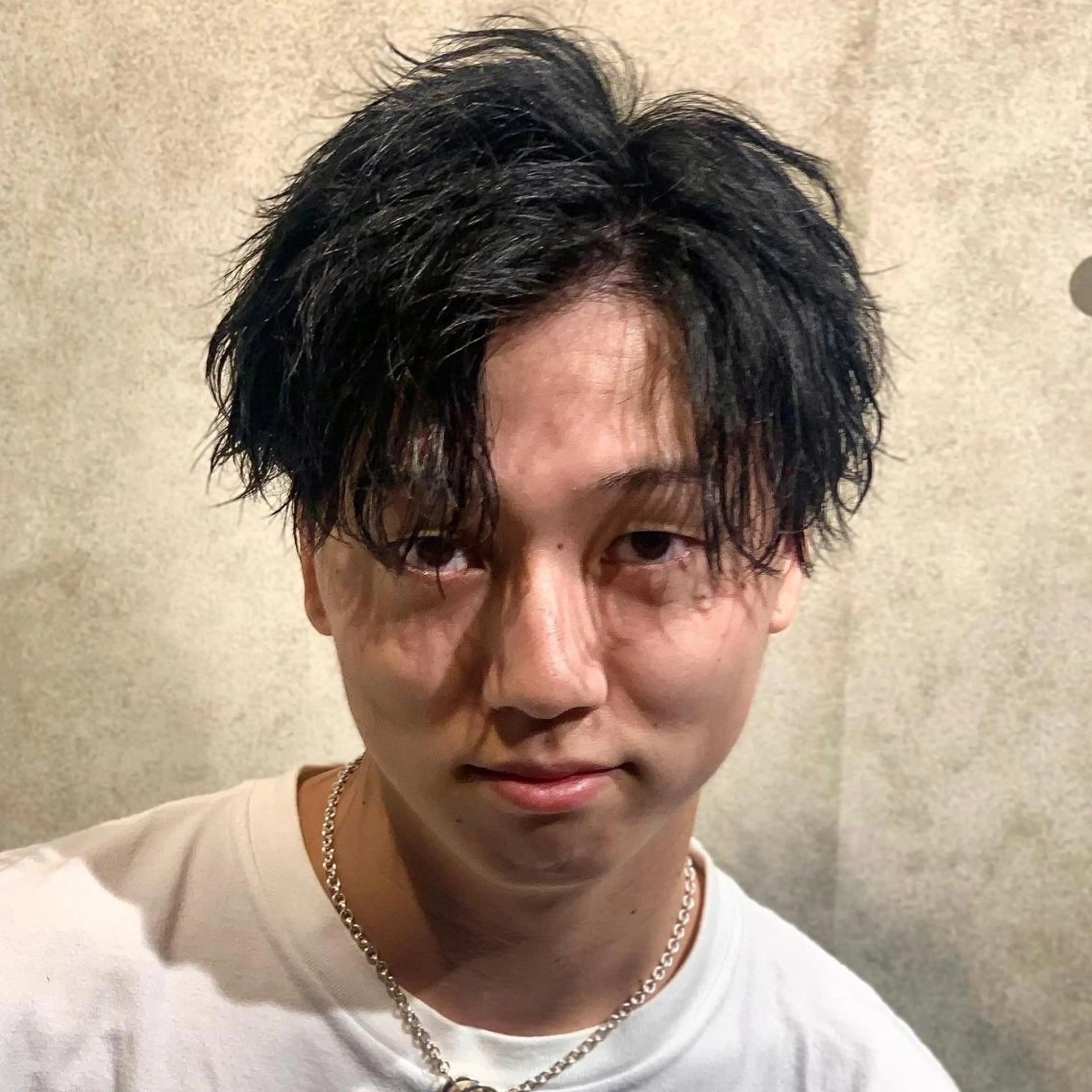 ショート カラー パーマ メンズ アップバング カット パーマ 🔥メンズ🔥かっこ いいが正義！代表柿崎のヘアスタイル