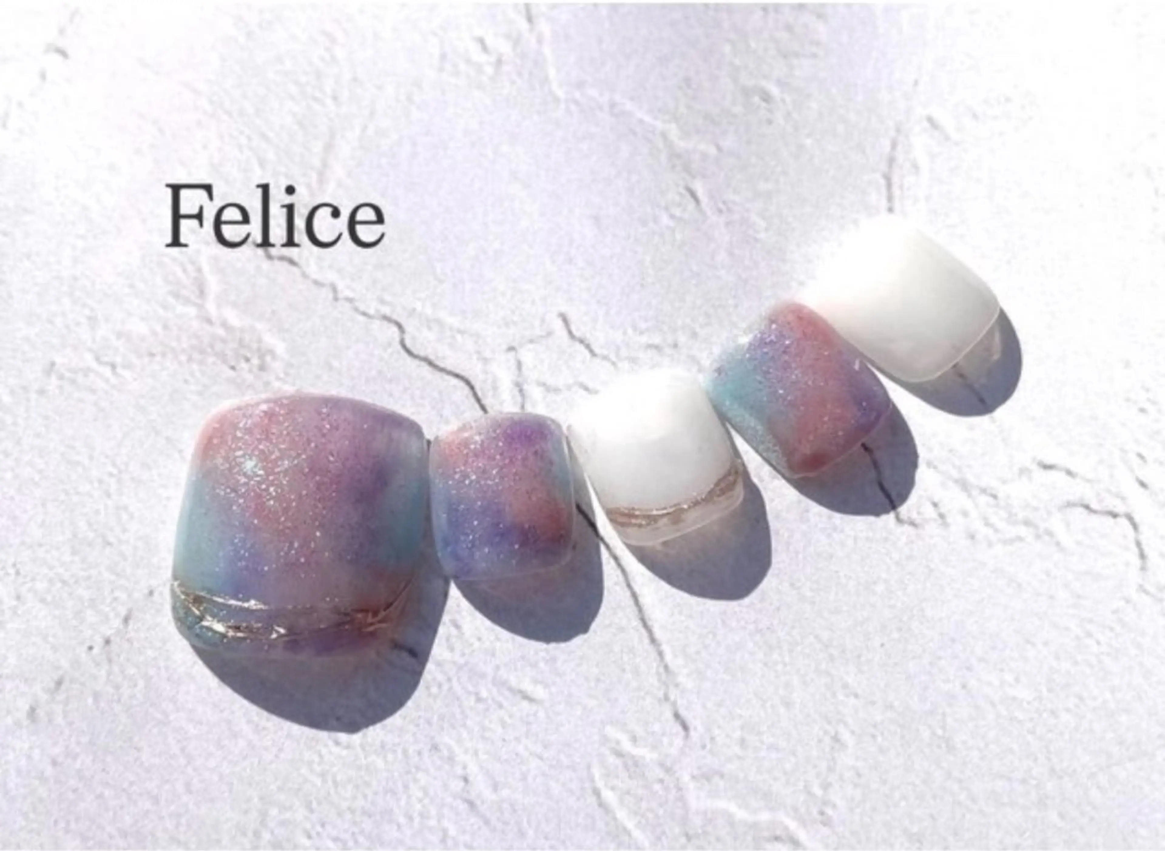 ネイル フットネイル Y U Aのネイルデザイン