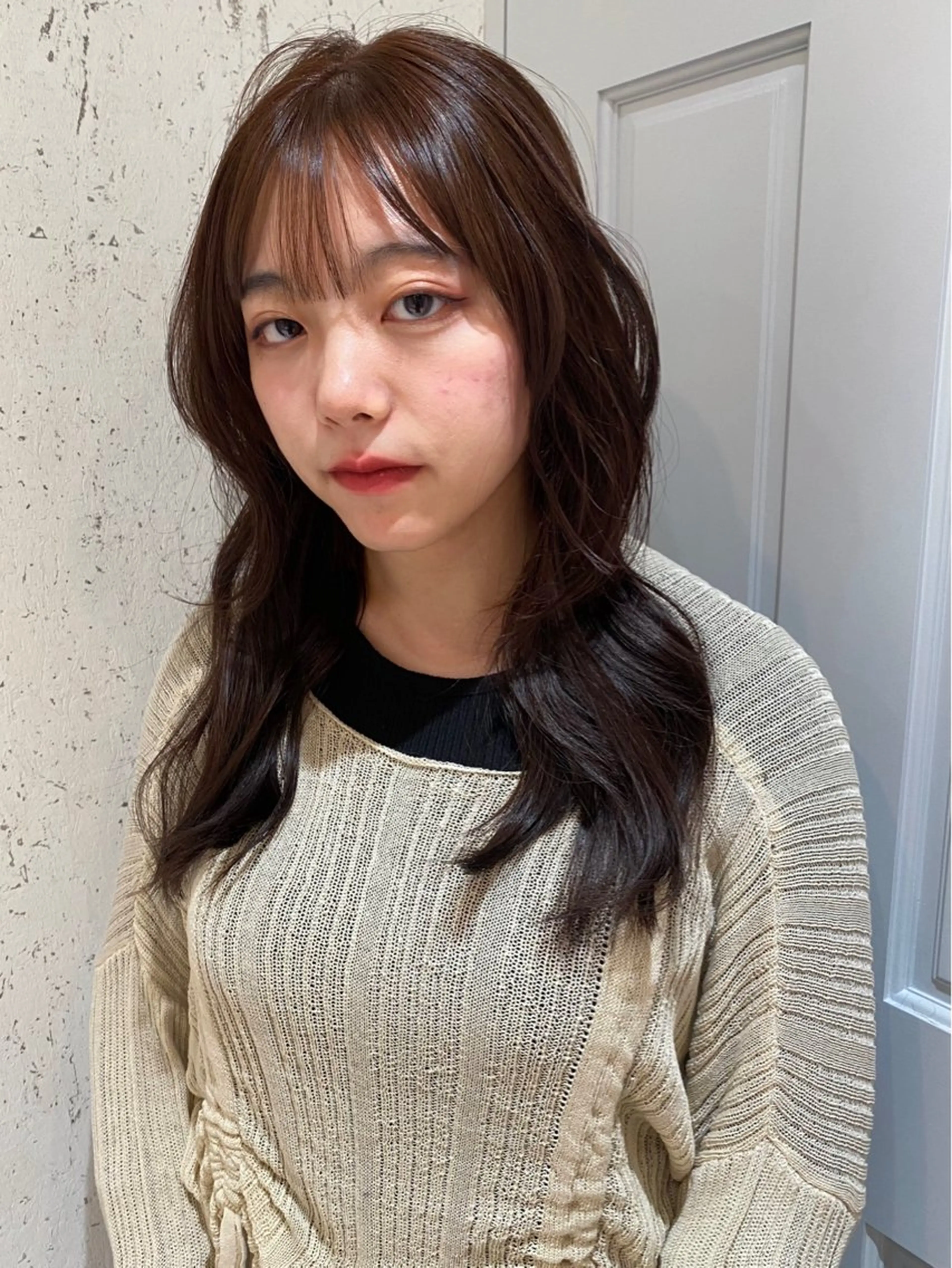 ロング カラー ブリーチ ブラウンカラー ブリーチなしカラー カット ヘアカラー トリートメント mai / linoah˚✧のヘアスタイル