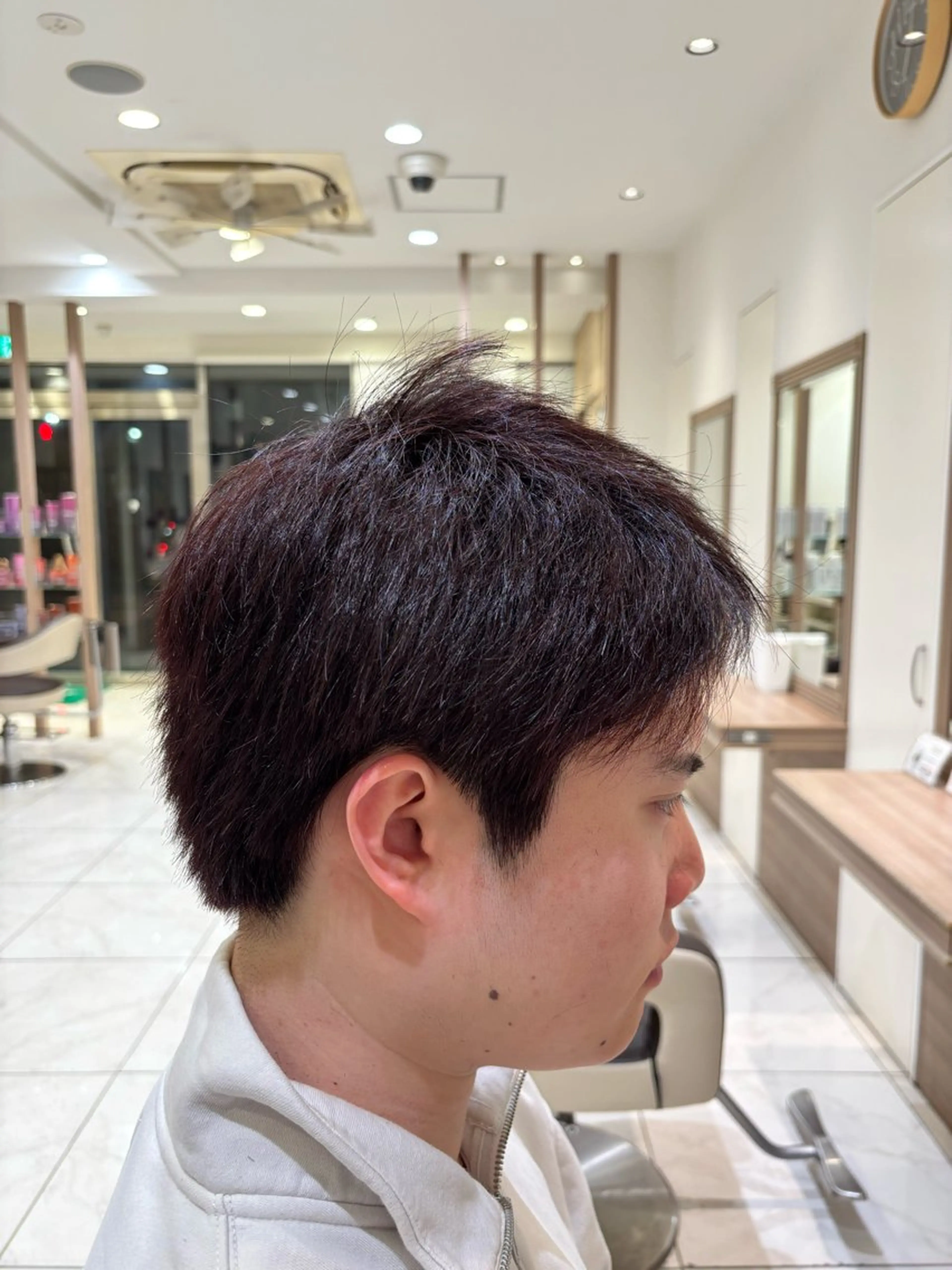 カラー メンズ レッドカラー カット ヘアカラー メンズ／パーマ 山本侑平のヘアスタイル