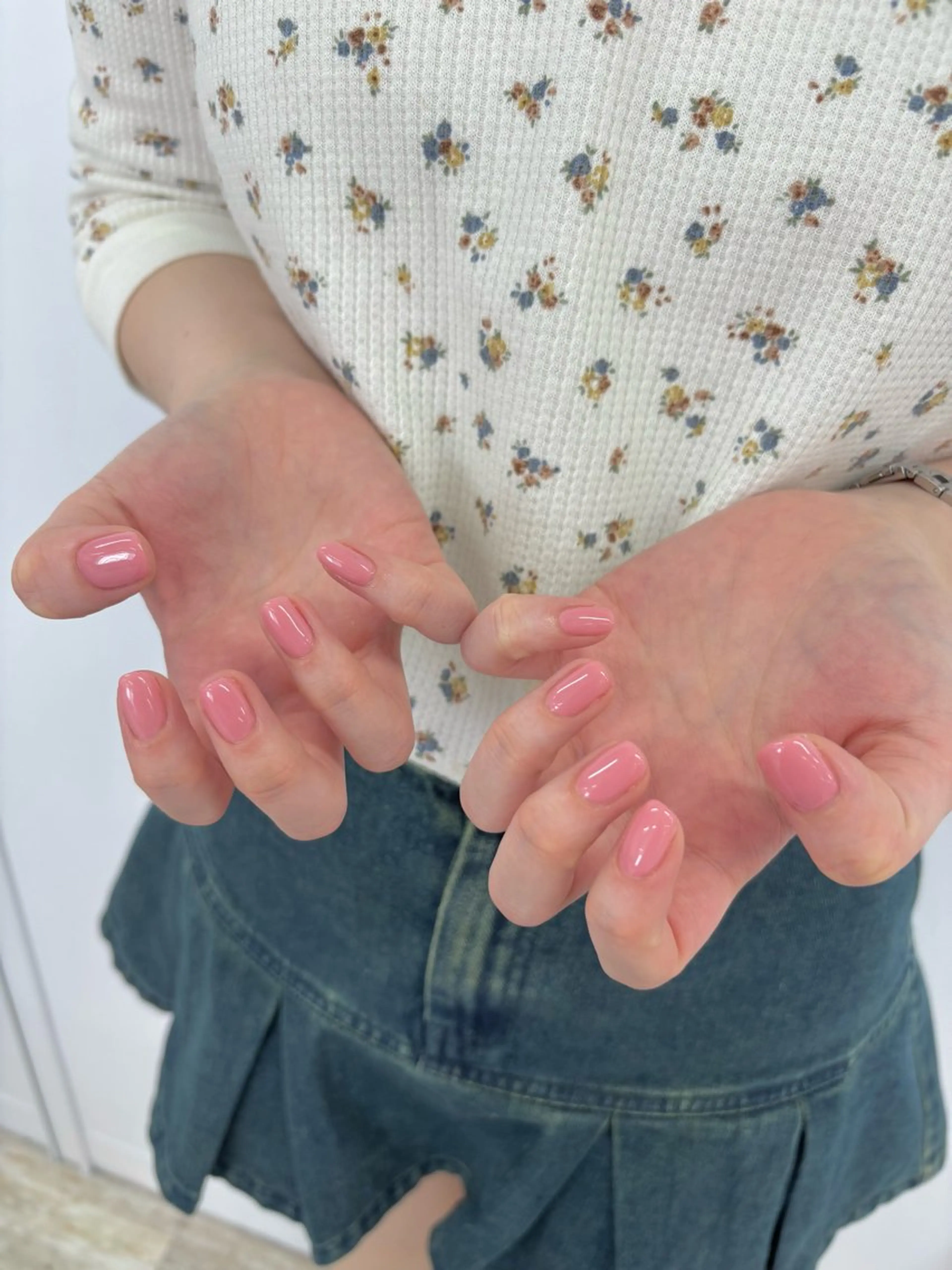 ネイル ワンカラーネイル 春ネイル LUCY NAIL&EYE　心斎橋所属・LUCY  心斎橋/ miuのネイルデザイン