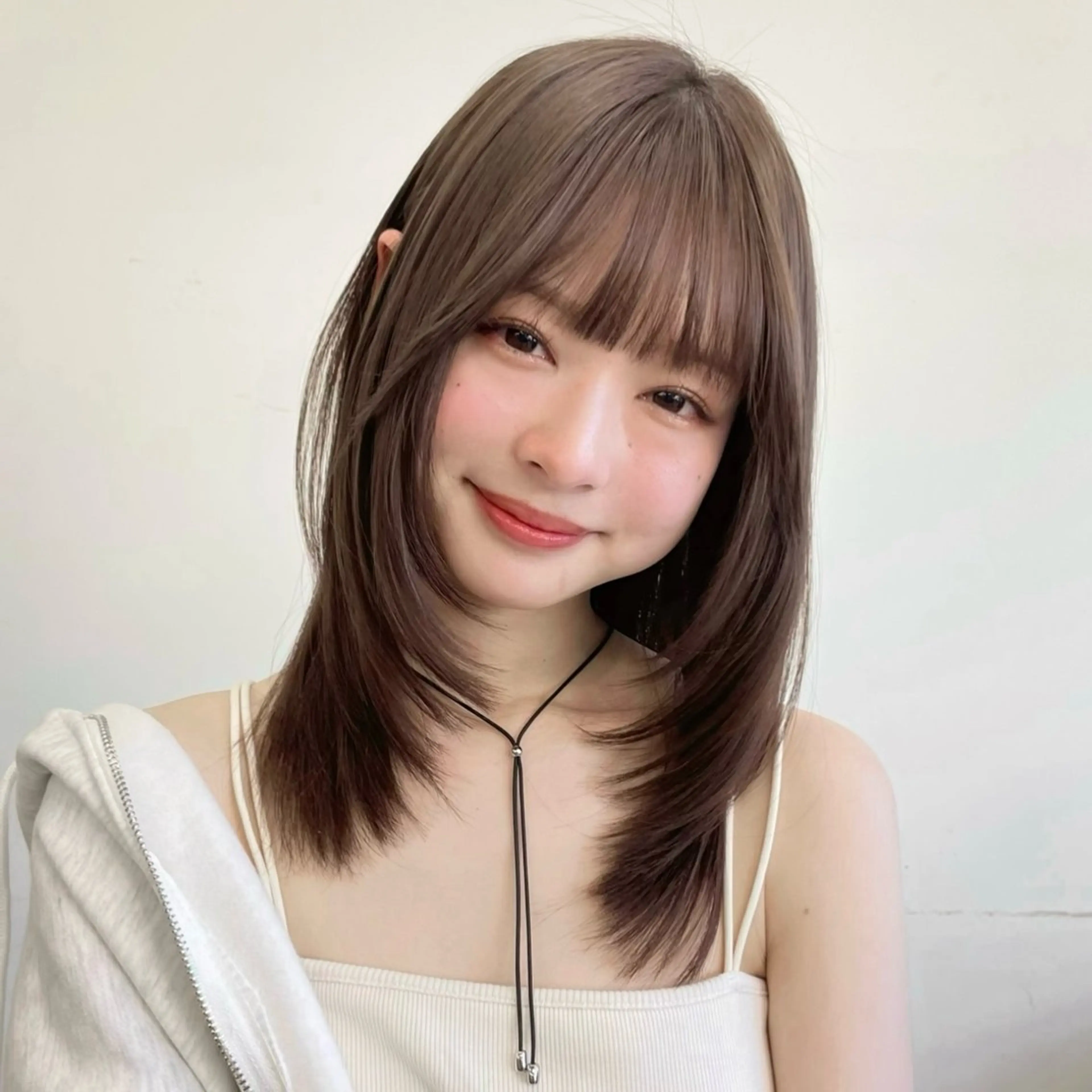 ミディアム カラー ブラウンカラー 透明感カラー ナチュラルブラウン レイヤーカット カット ヘアカラー トリートメント レイヤー/艶カラー /sora🌙✨️のヘアスタイル