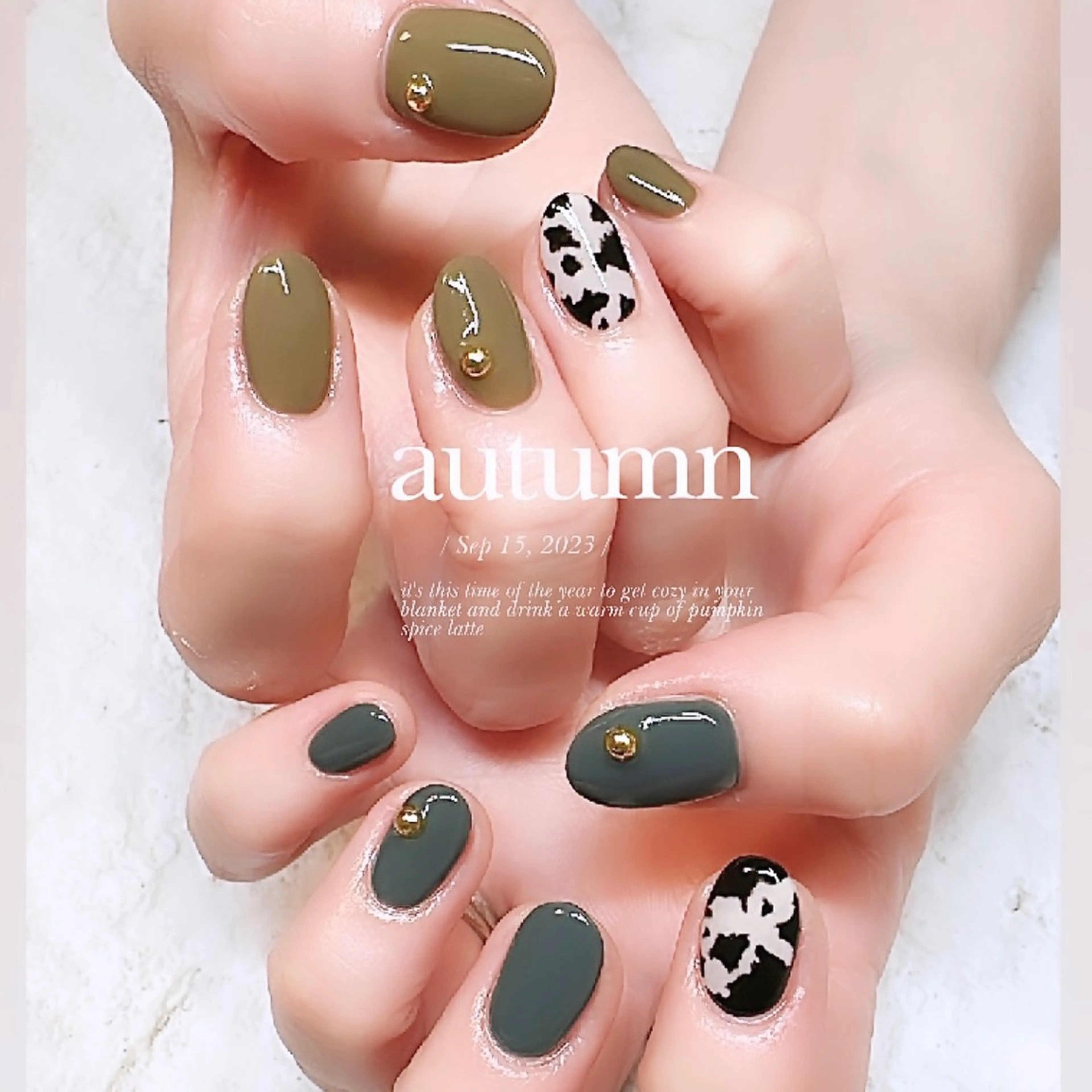 ネイル アニマル柄 マットネイル Home salon M nailのネイルデザイン