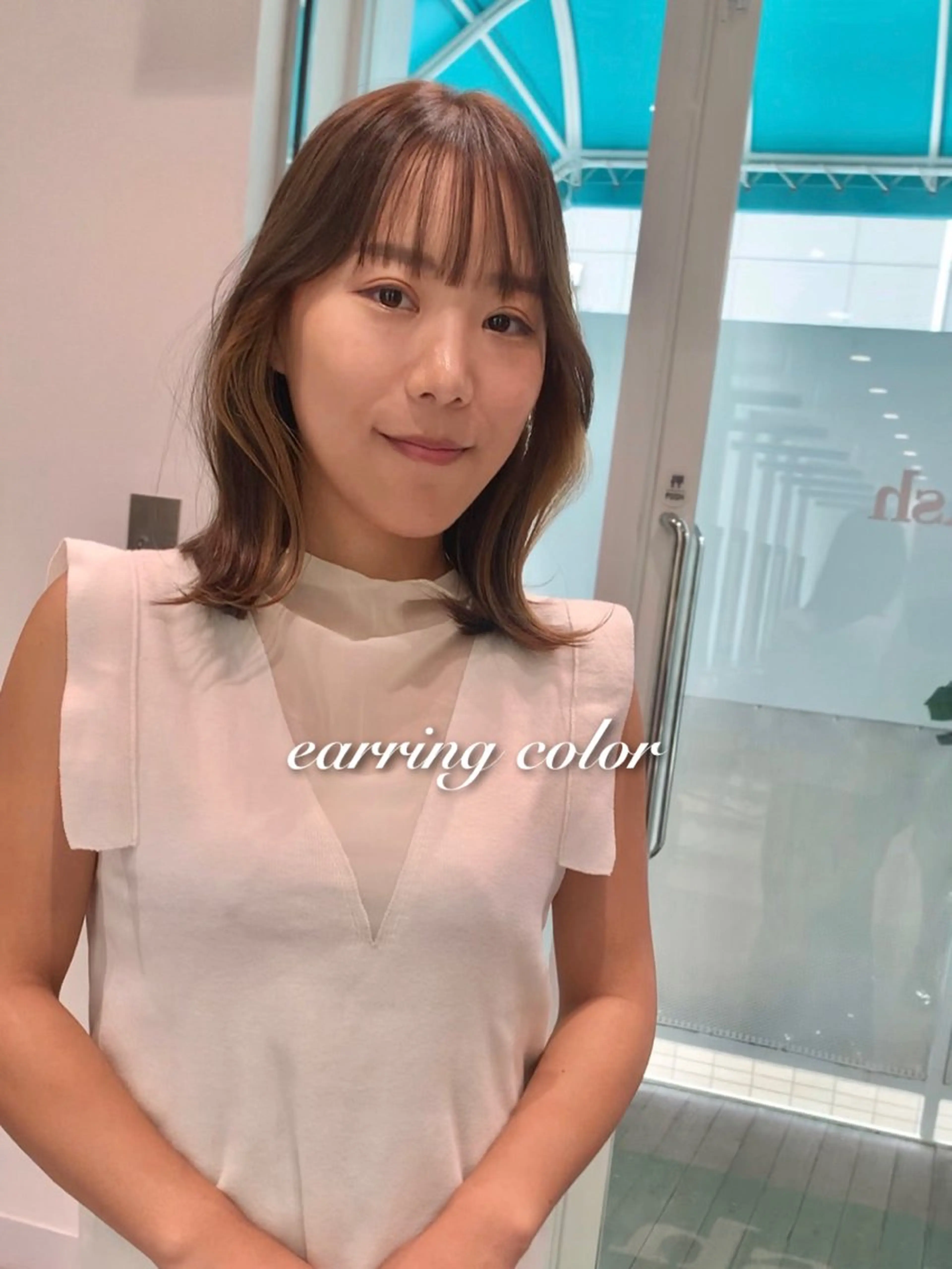 ミディアム 《褒められる》 透明感カラー/小嶋のヘアスタイル