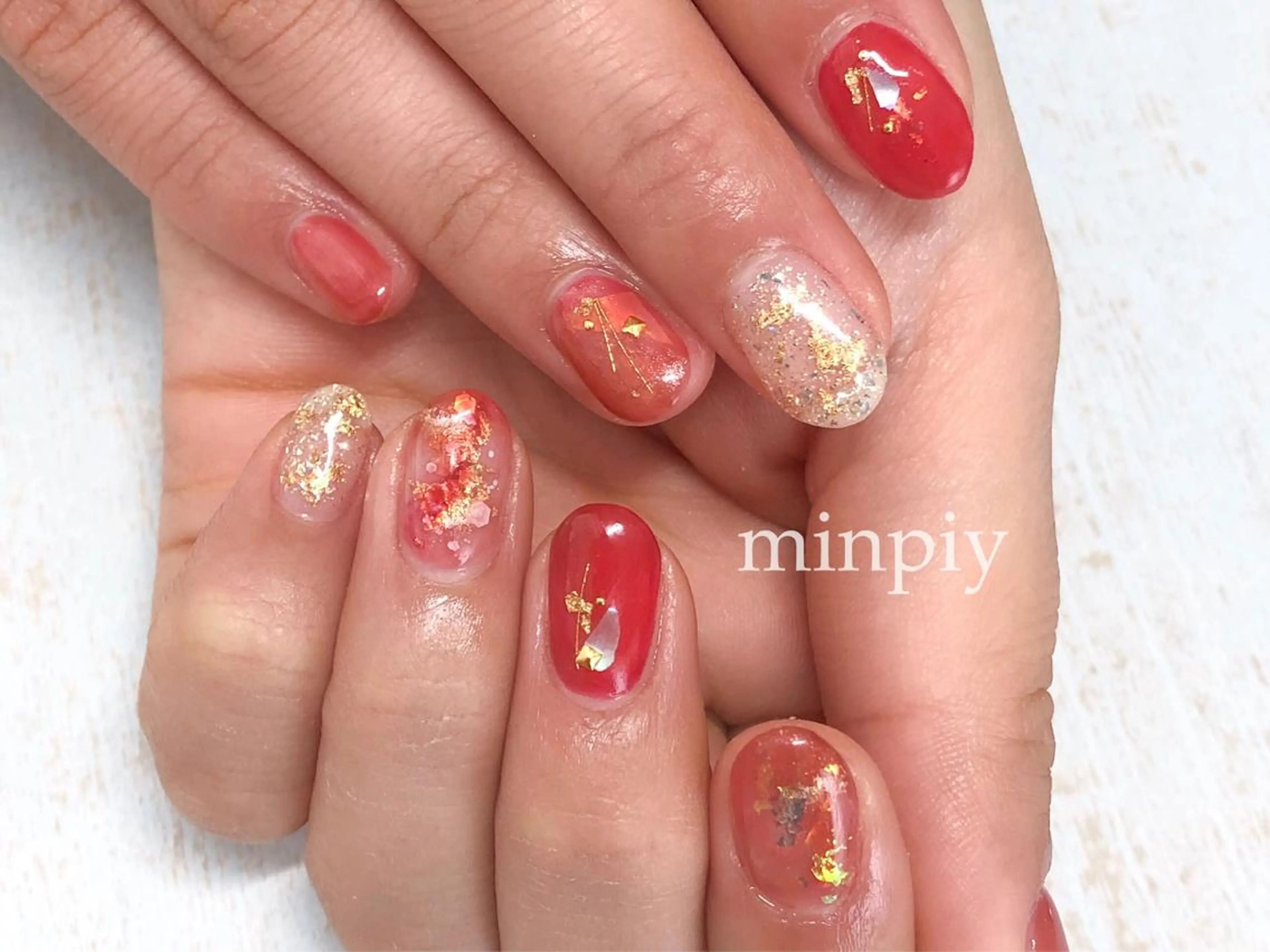 ネイル 𖡼 yumenoのネイルデザイン