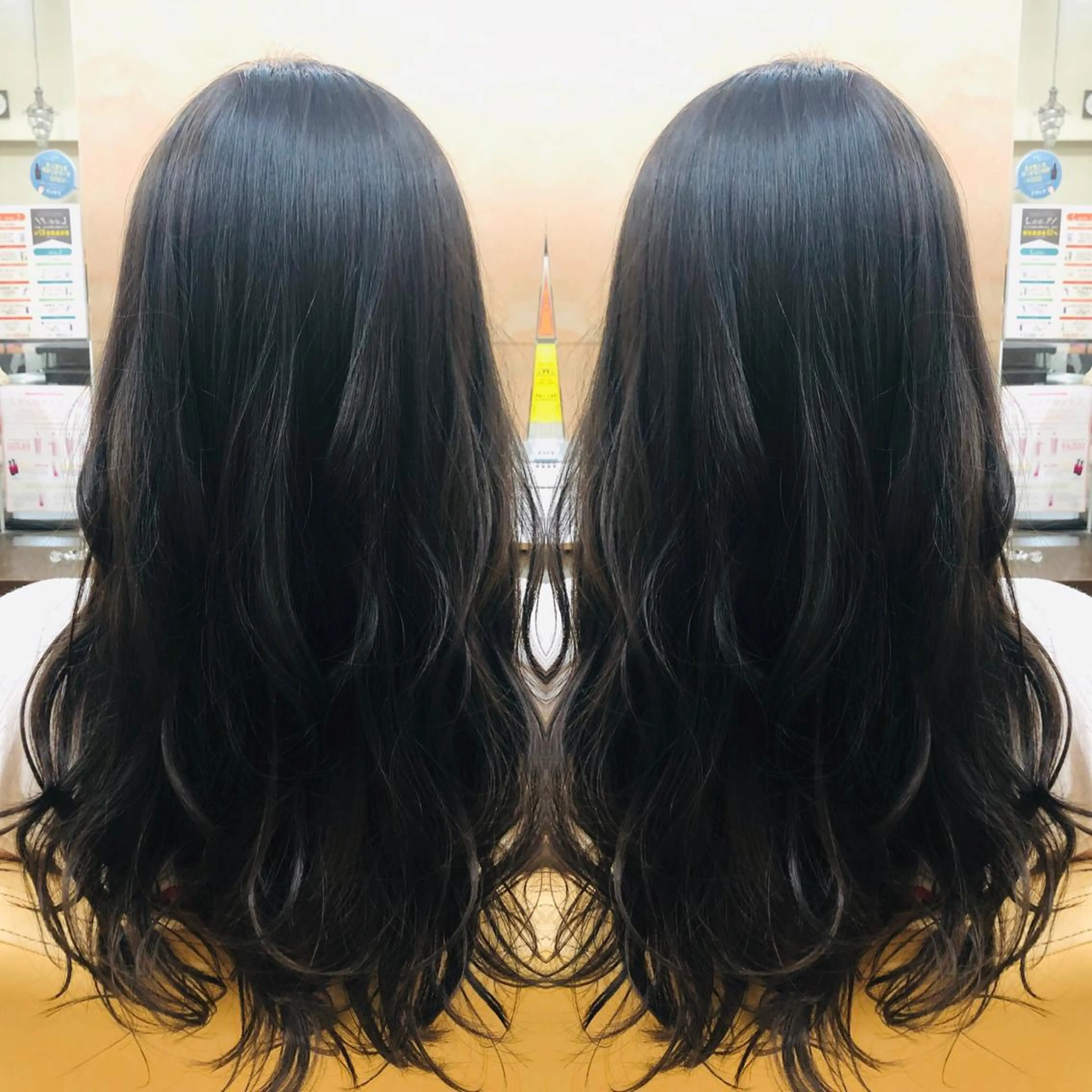 ロング パーマ 地毛風ストレート ⚡️下ノ村柊斗⚡️のヘアスタイル