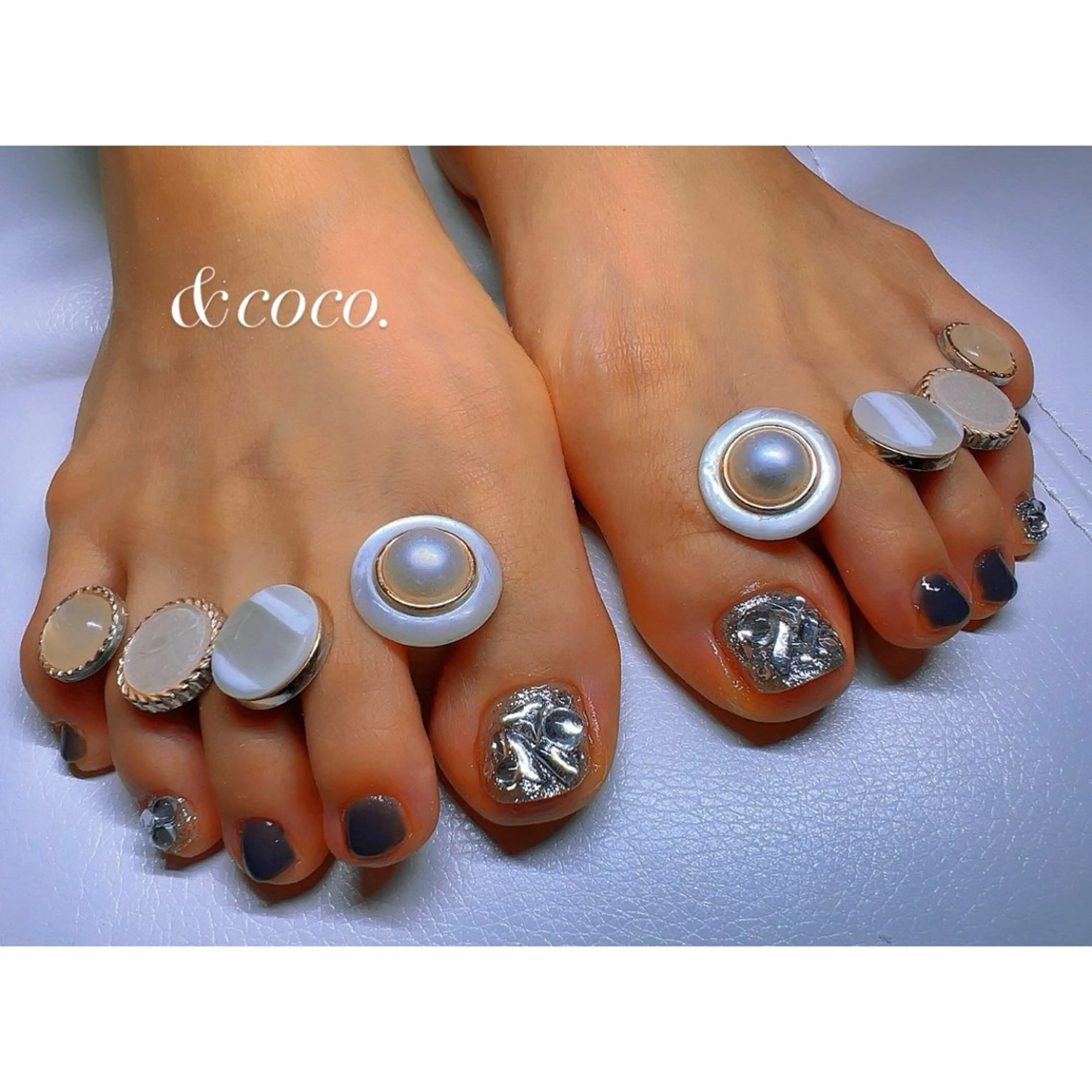 ネイル フットネイル フットネイル ＆coco.所属・＆ coco.のネイルデザイン