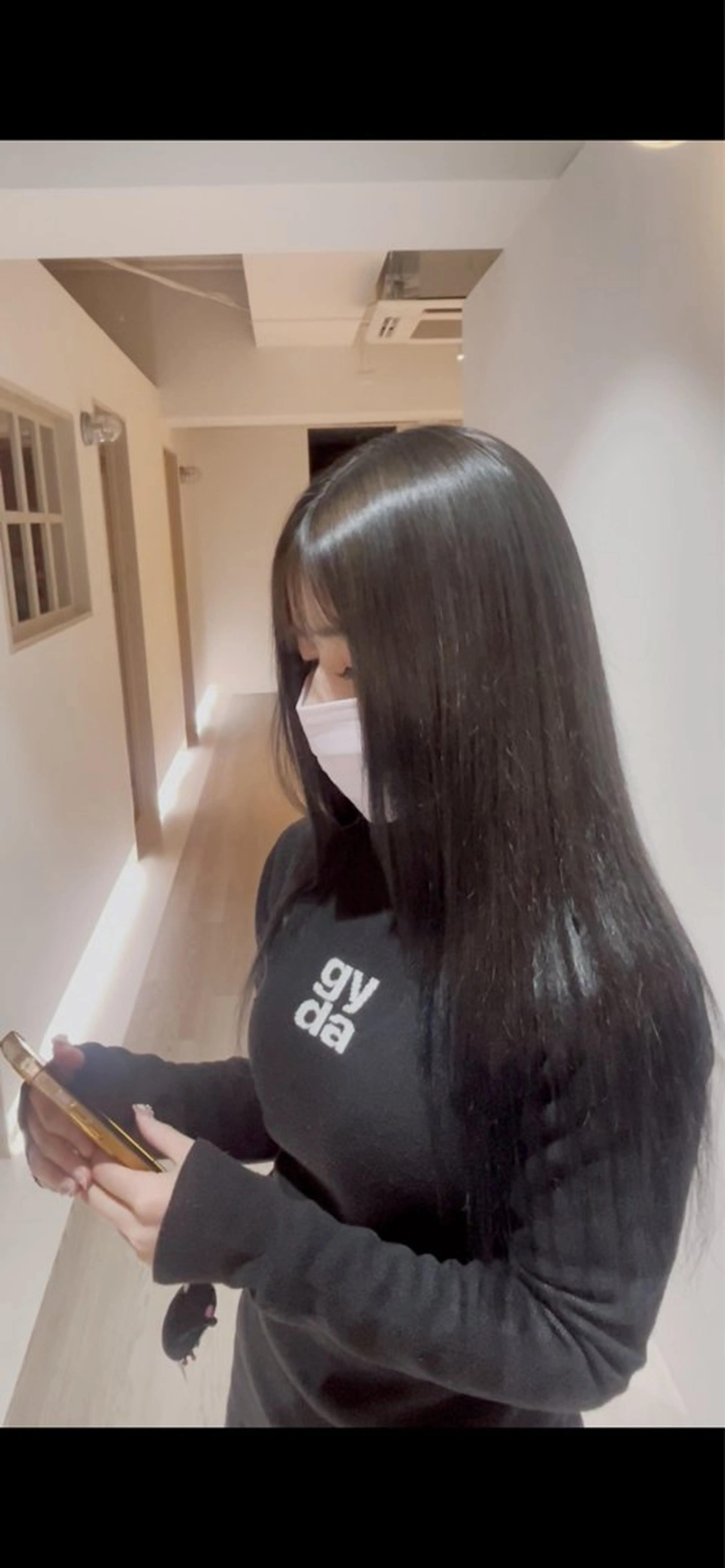 カラー ダークグレー ダークグレージュ グレージュ ニトウ レイナ🌺🌴🐠のヘアスタイル