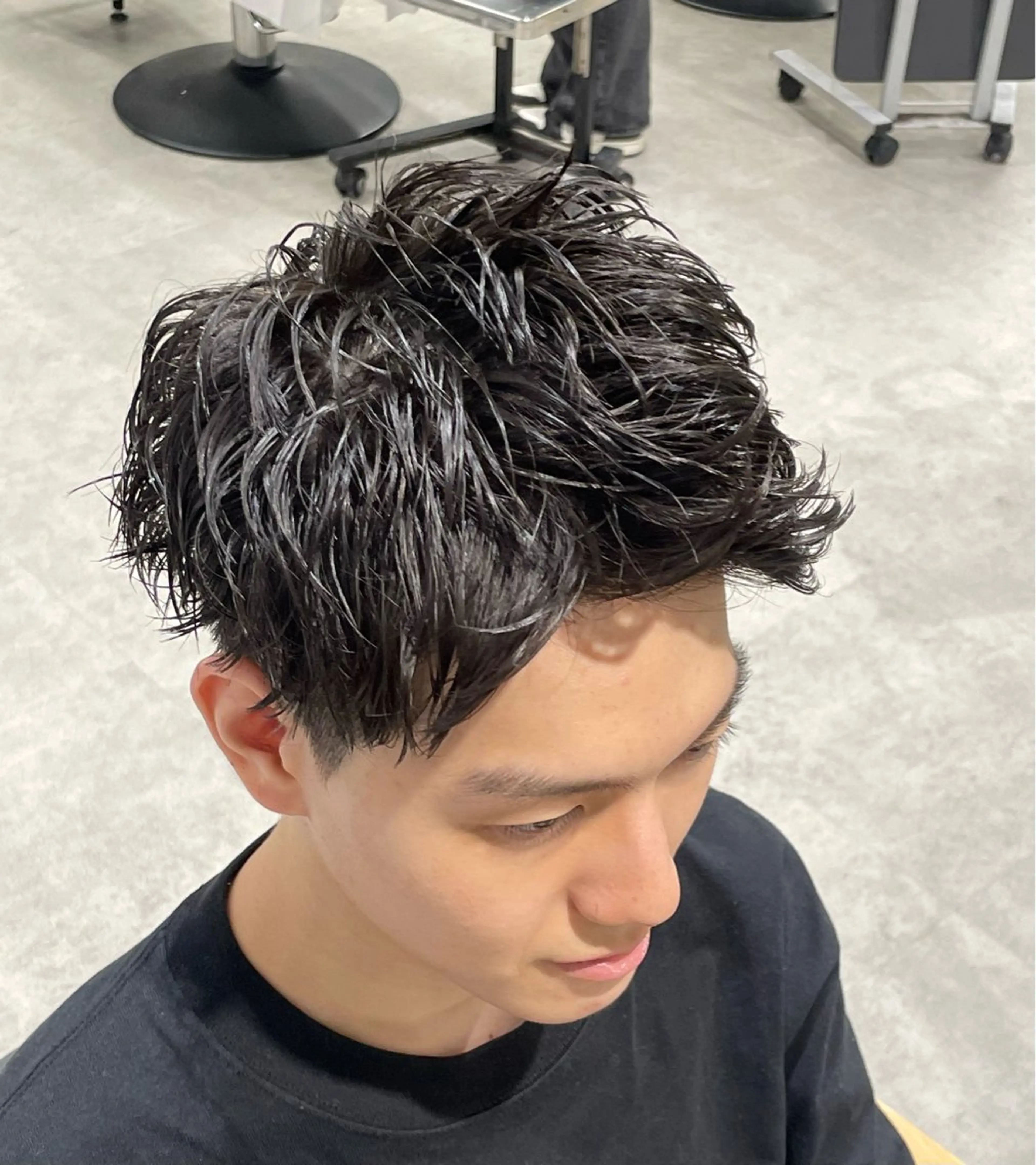 ショート パーマ カット パーマ 【圧倒的センス】 まる/メンズカラーのヘアスタイル