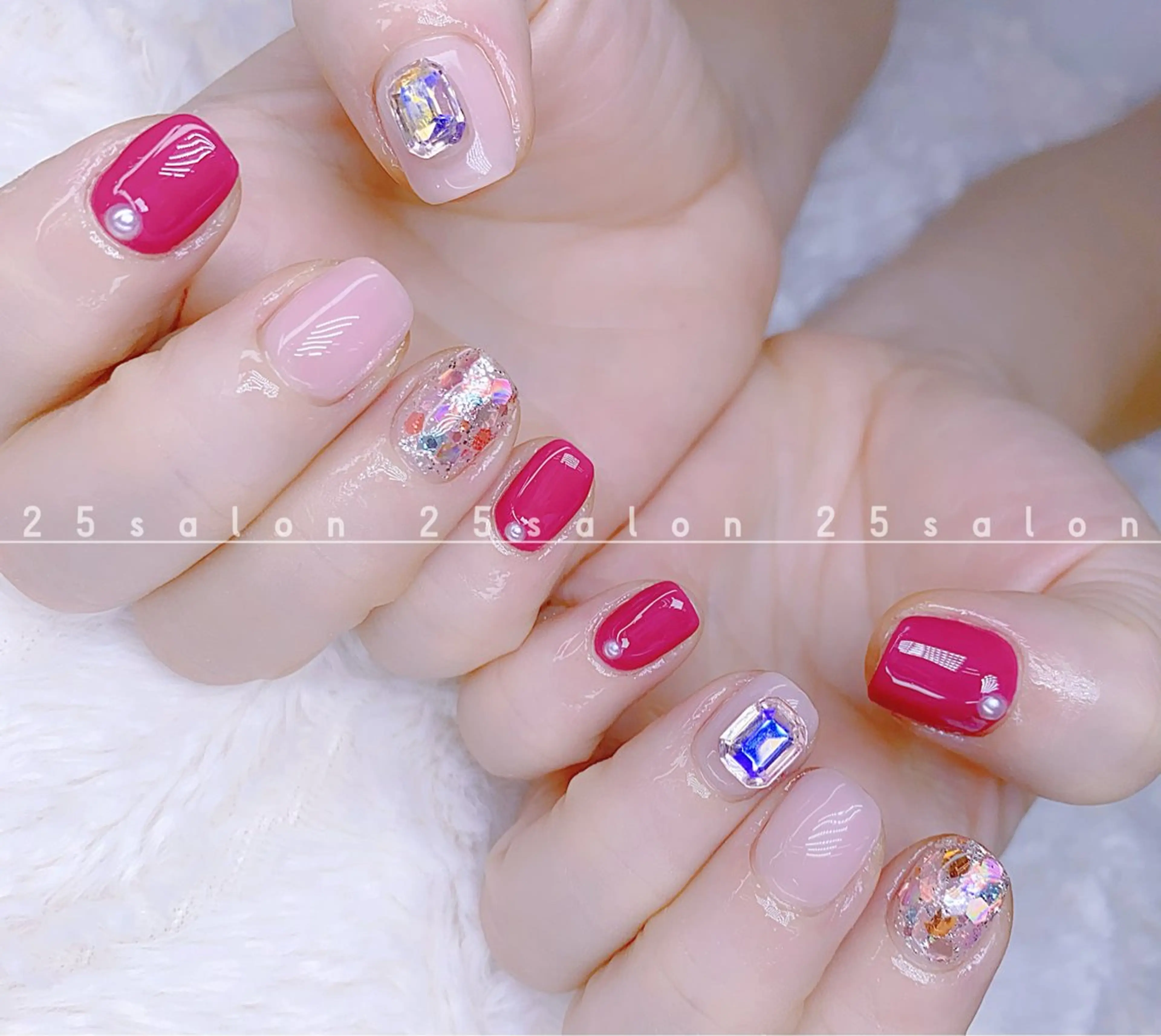 ネイル オーロラネイル チークネイル フットネイル フレンチネイル ジェルネイル 2 5のマツエク・マツパデザイン