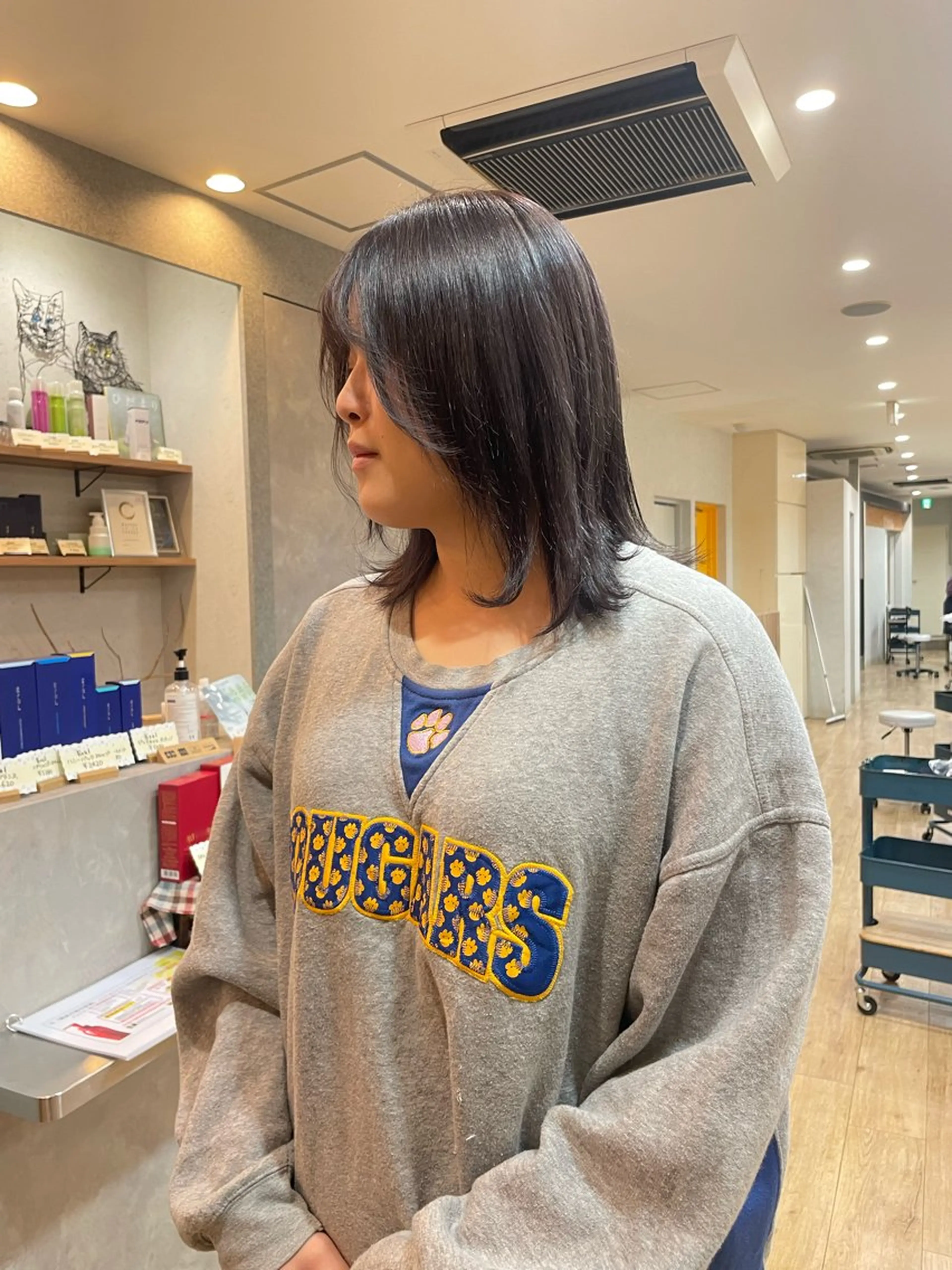 ミディアム カラー ブラウンカラー パープルカラー パープルブラウン 髪質改善/Bloss om🌷高橋沙衣のヘアスタイル