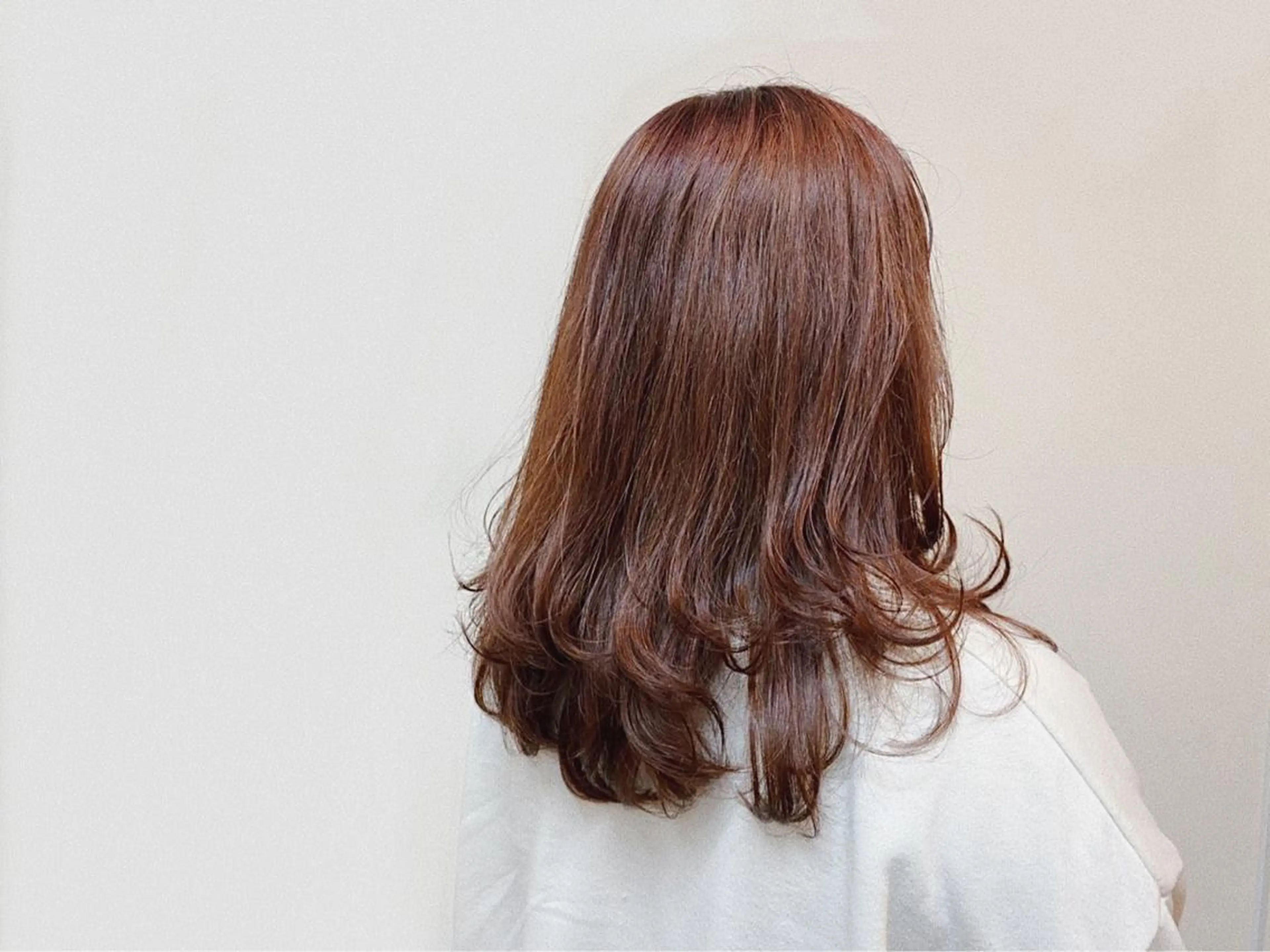 ロング ピンクブラウン カット トリートメント unöi所属・3月Open unöi  ホナミのヘアスタイル