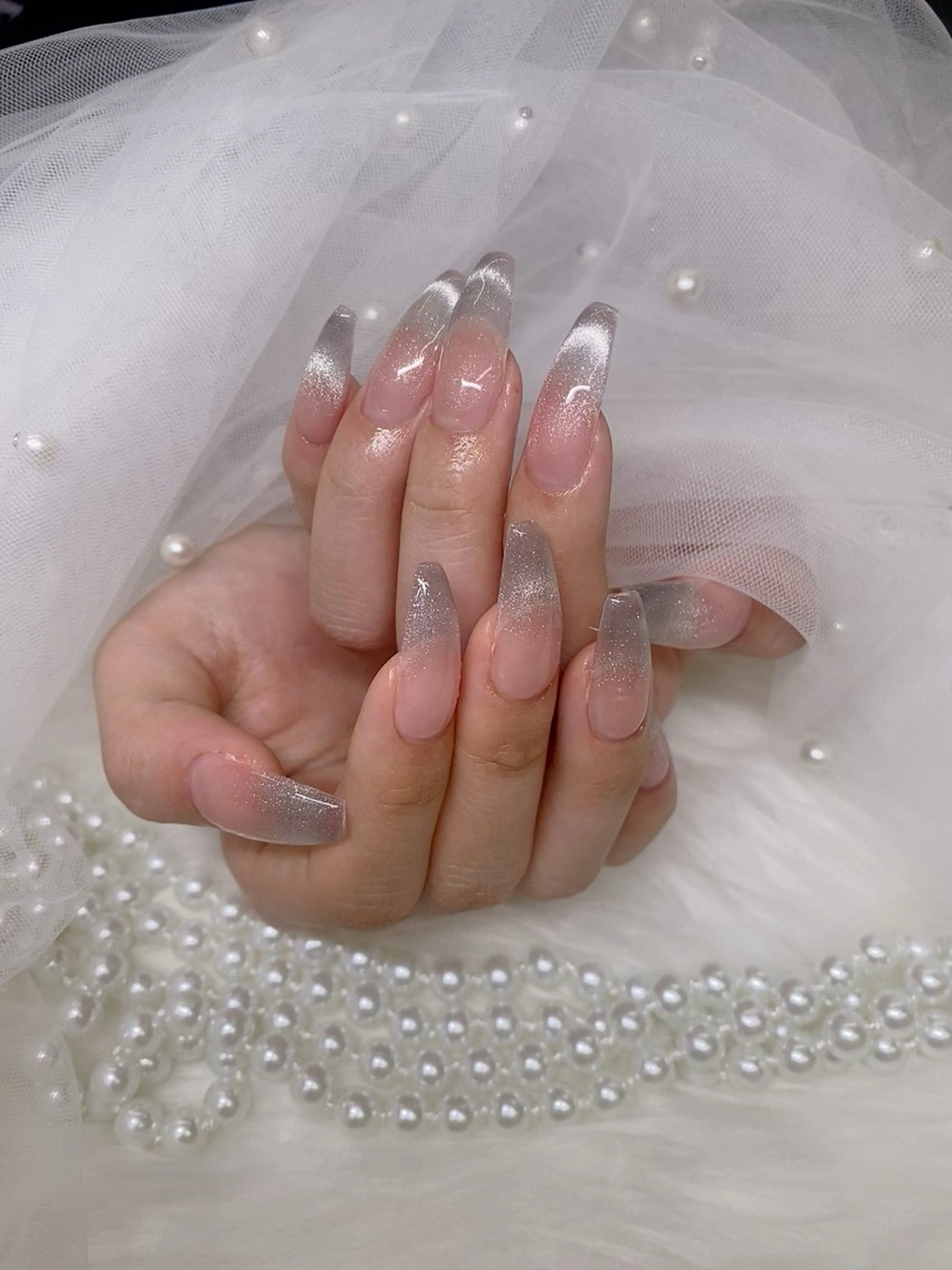 ネイル ETERNA Nail 銀座店【パラジェル/フィルイン/チップ長さだし/マグネット/ニュアンス】所属・ア カリのネイルデザイン