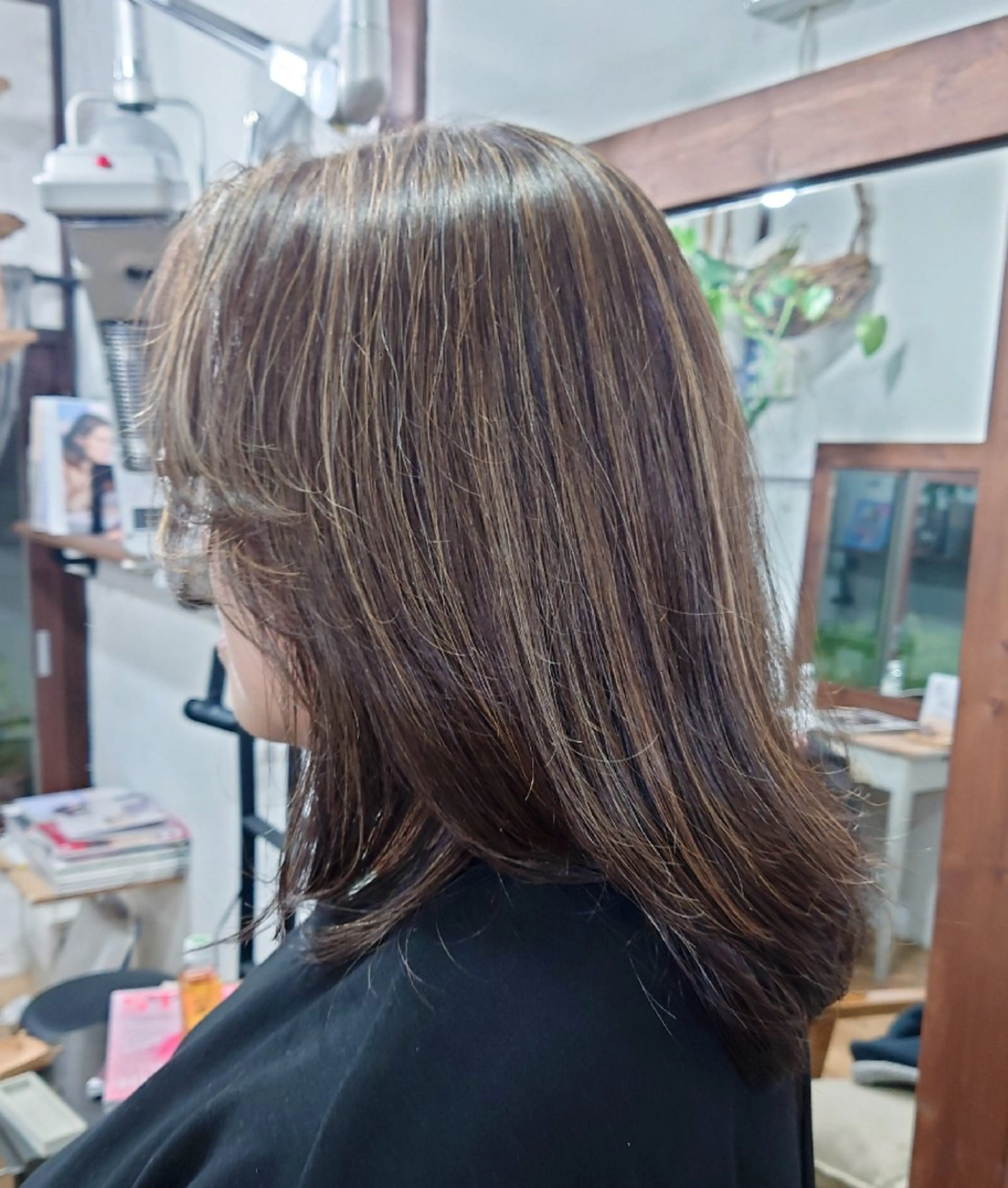 ミディアム ハイライト ヘアカラー 【pejite】 小沼 勇貴のヘアスタイル