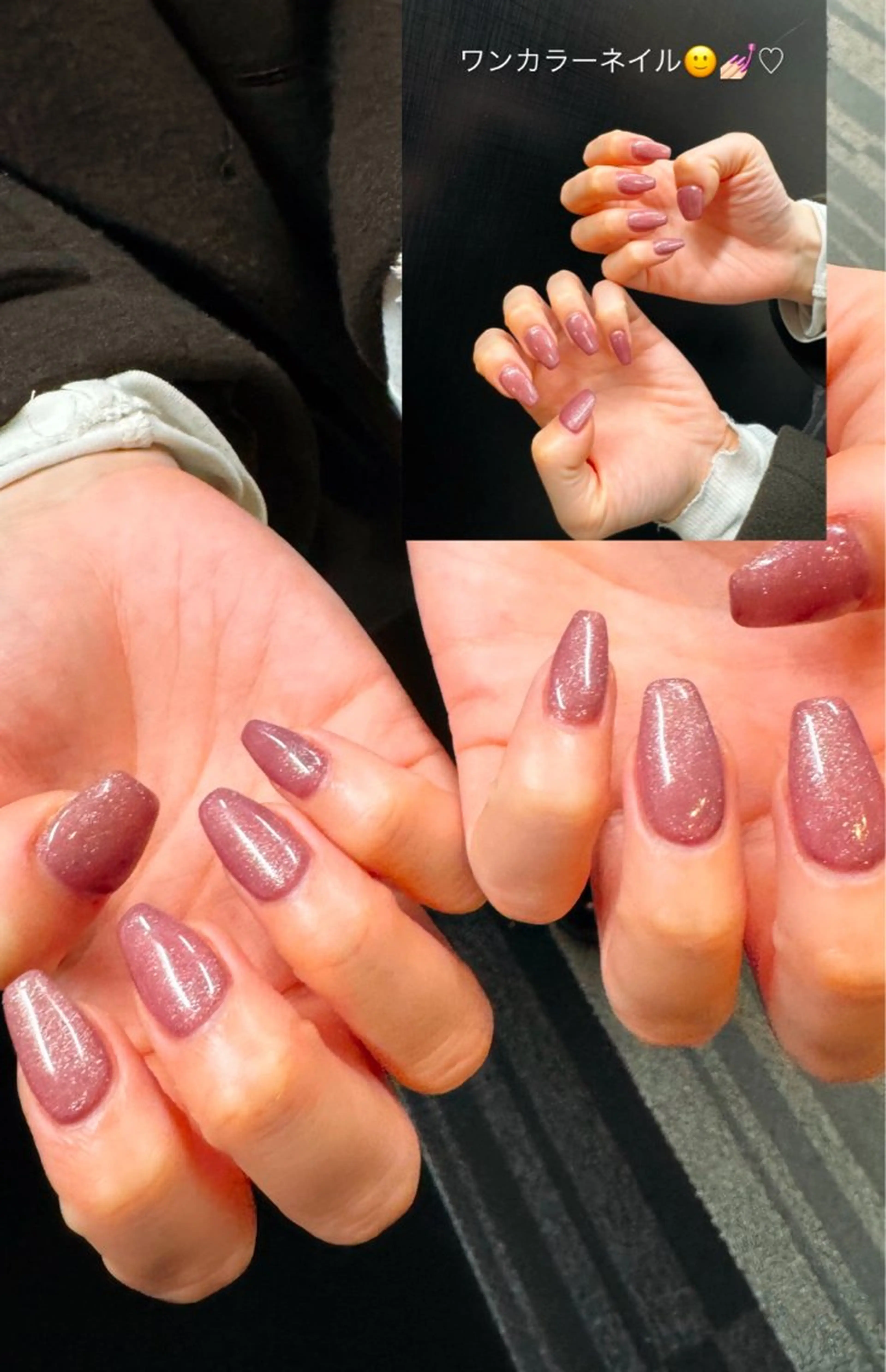 ネイル フレンチネイル ワンカラーネイル ピンク パープル ハンドネイル 【MAXKELLY】 Shiotaのネイルデザイン
