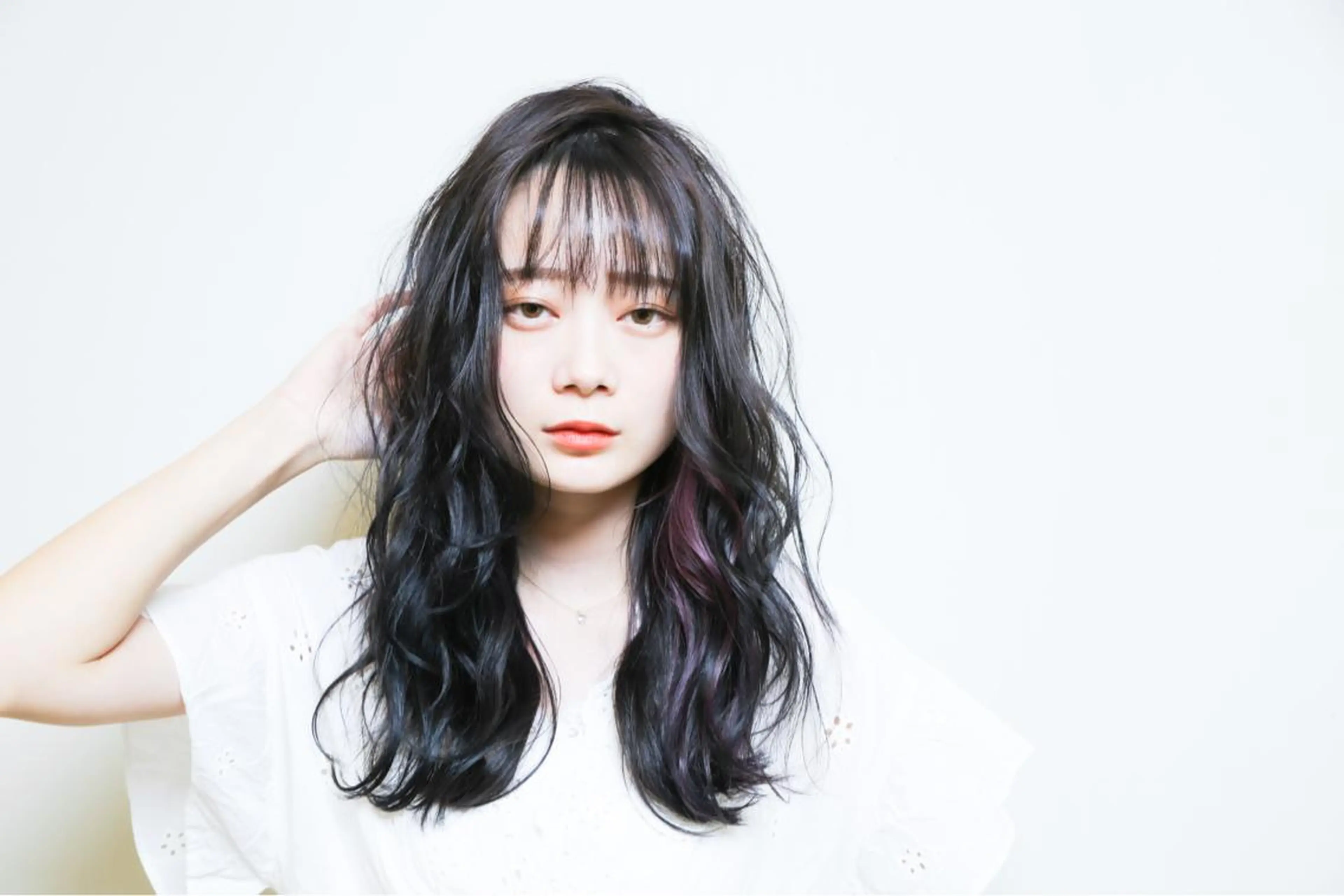 ロング レイヤー／パーマ 西山賢志のヘアスタイル