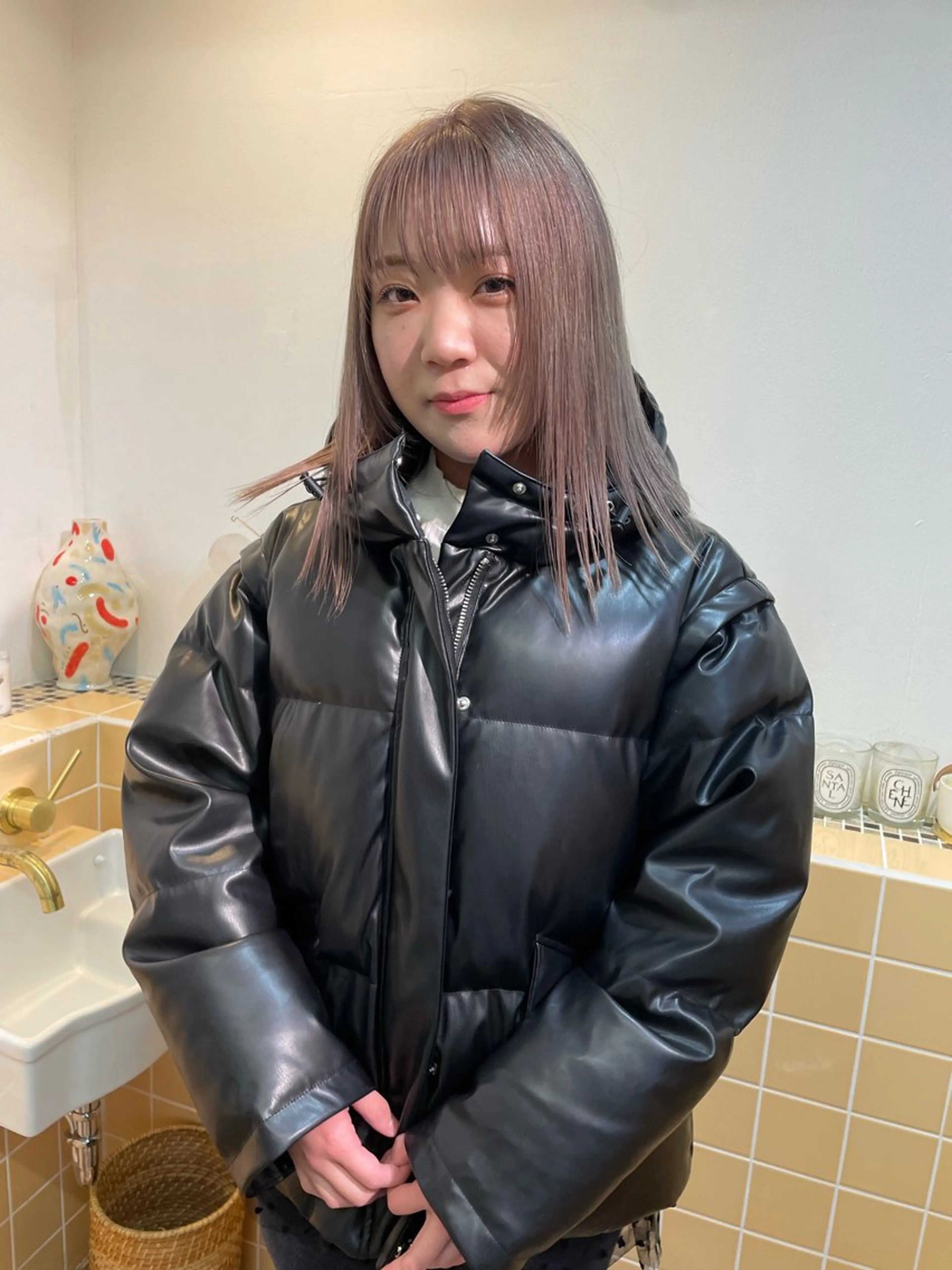 ミディアム カラー ヘアカラー sakura🌸 レイヤー/韓国ヘアのヘアスタイル