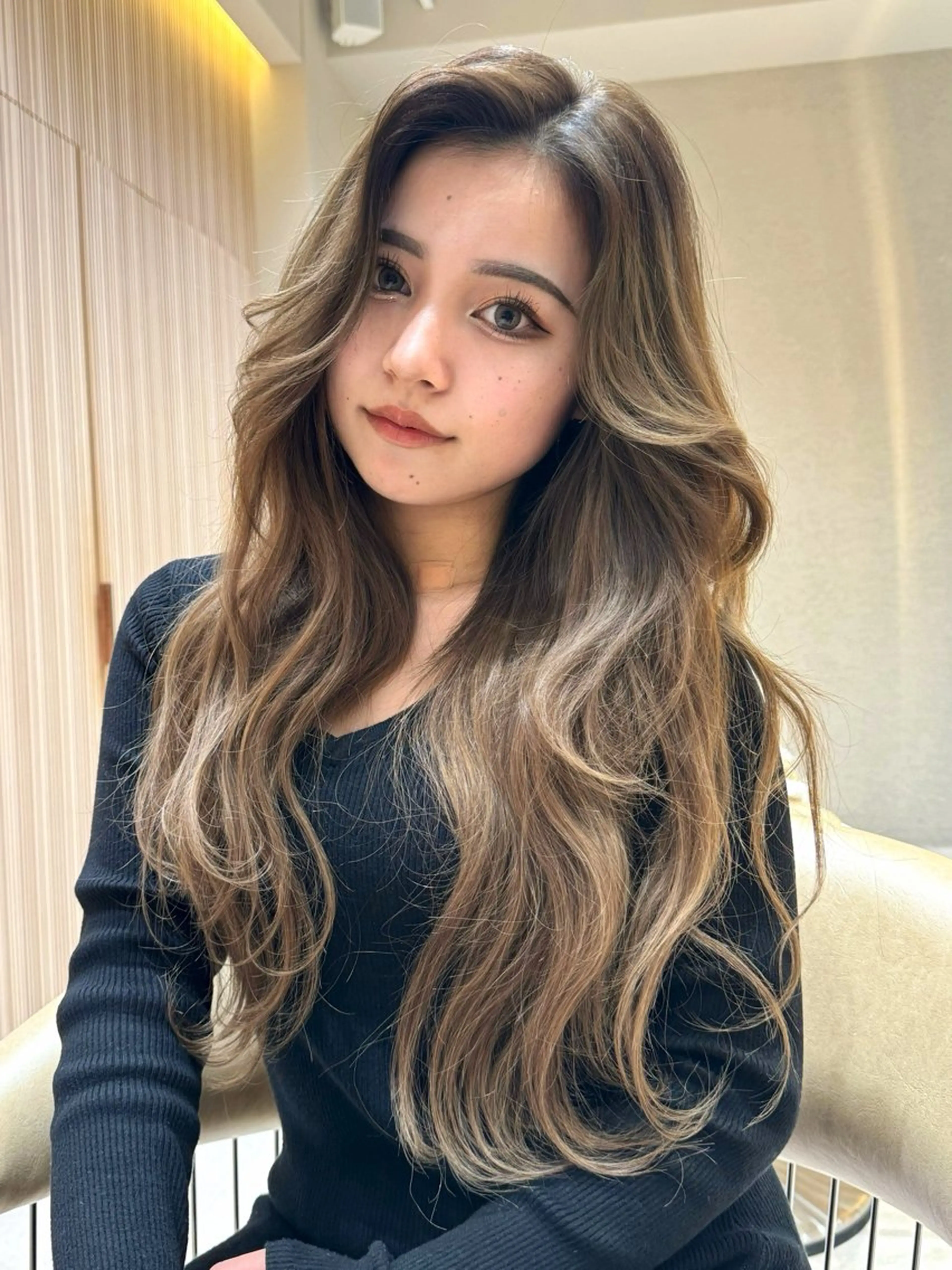 ロング カット 🩵縮毛矯正・ボブ 岩原朋也🩵のヘアスタイル