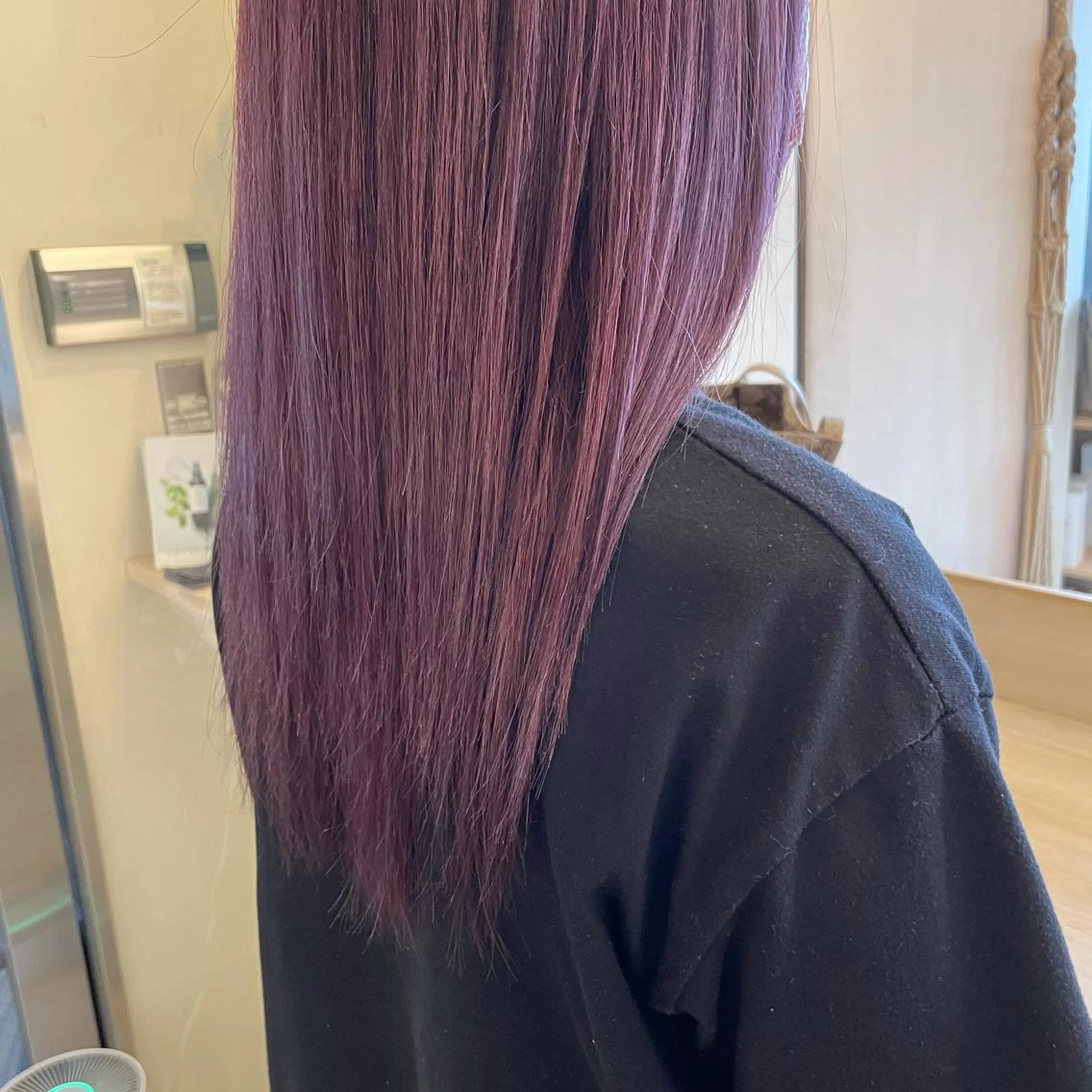 セミロング カラー ピンクカラー カット ヘアカラー ボブウルフ／ボブ Satsuki【名駅のヘアスタイル