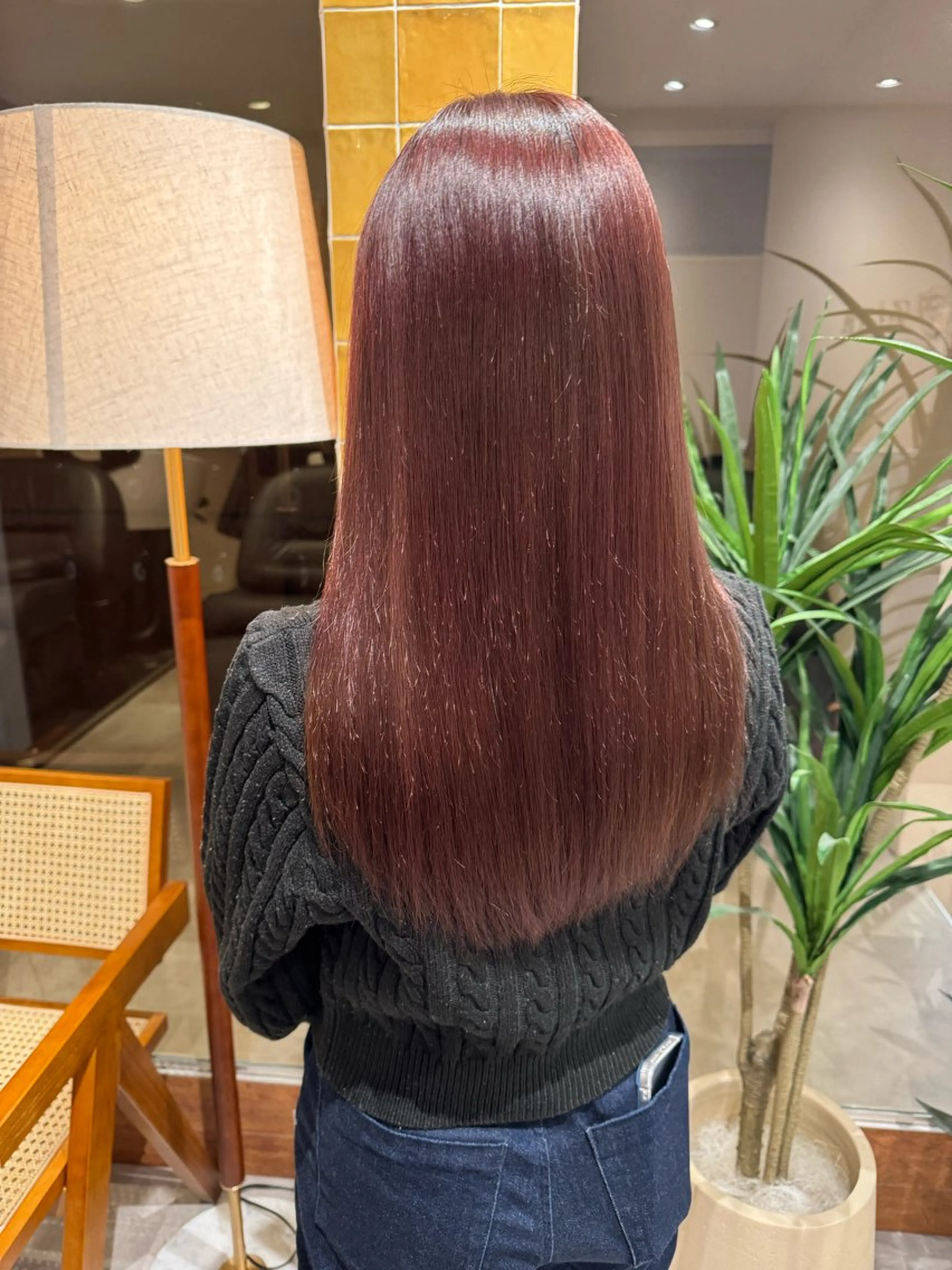 ロング ピンクブラウン 透明感のあるモテ艶髪 🫧AYAKAのヘアスタイル