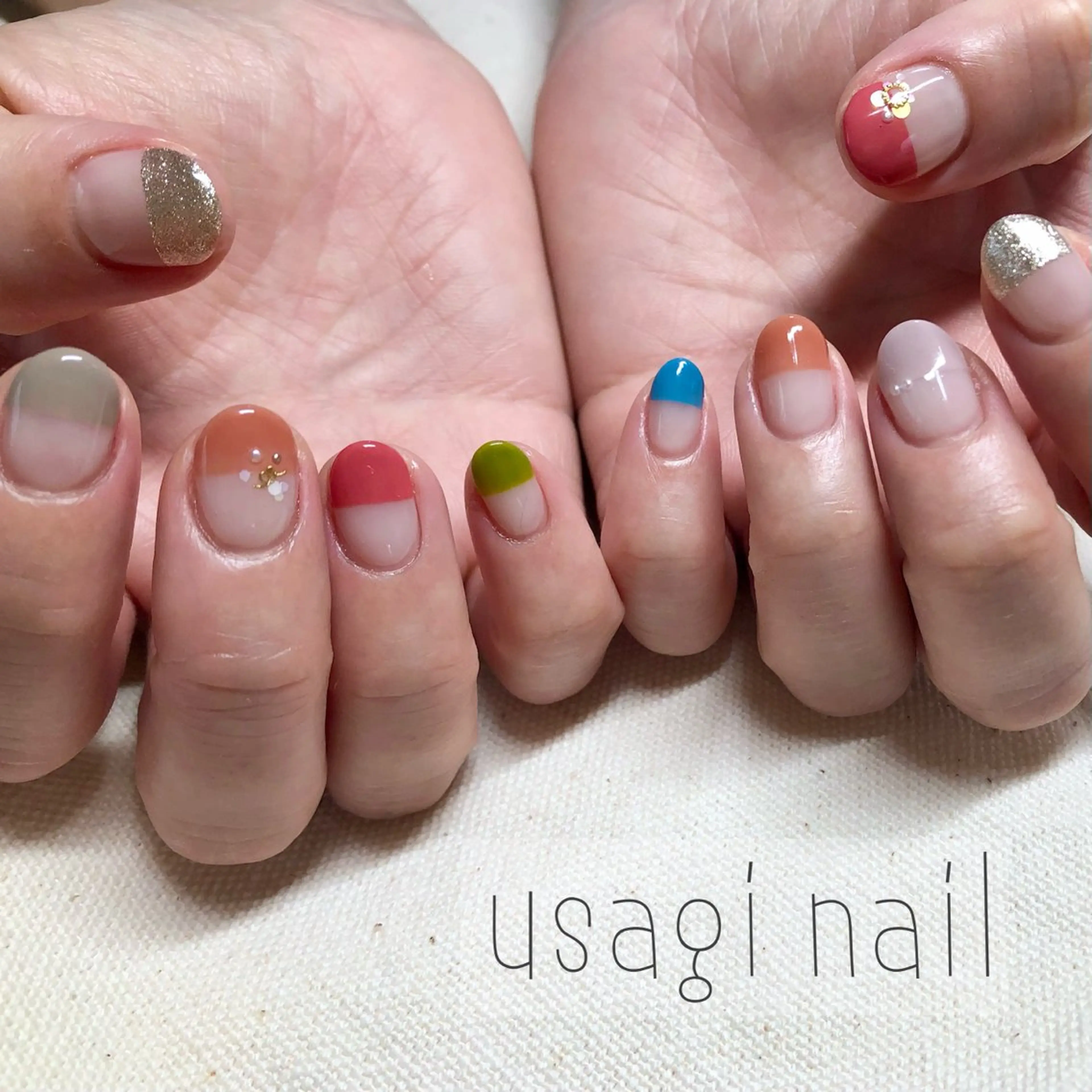 ネイル フレンチネイル usagi nailのネイルデザイン
