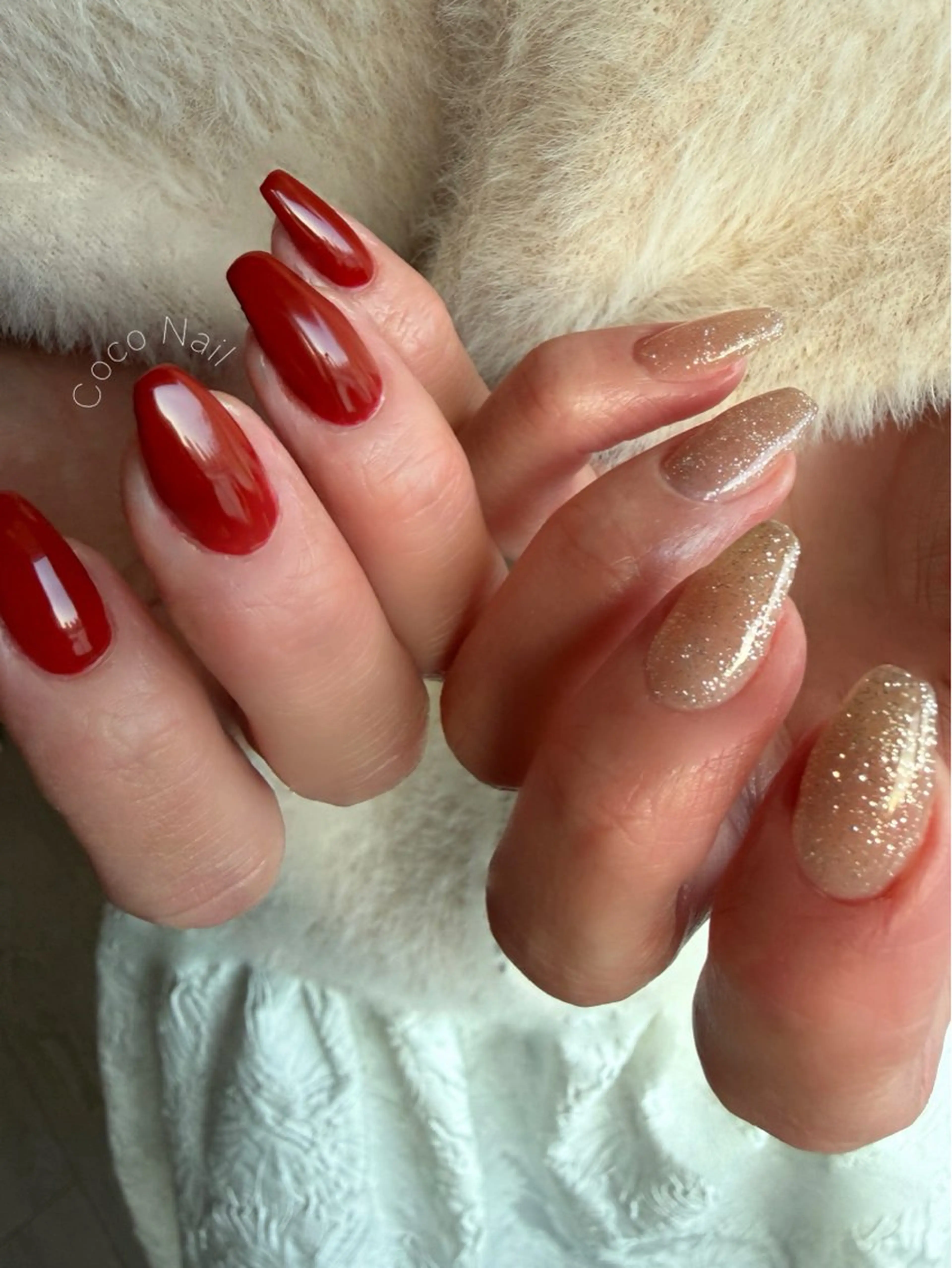 ネイル ジェルネイル マグネットネイル ワンカラーネイル パラジェル ハンドネイル Coco Nail所属・Coco Nail ネイルサロンのネイルデザイン