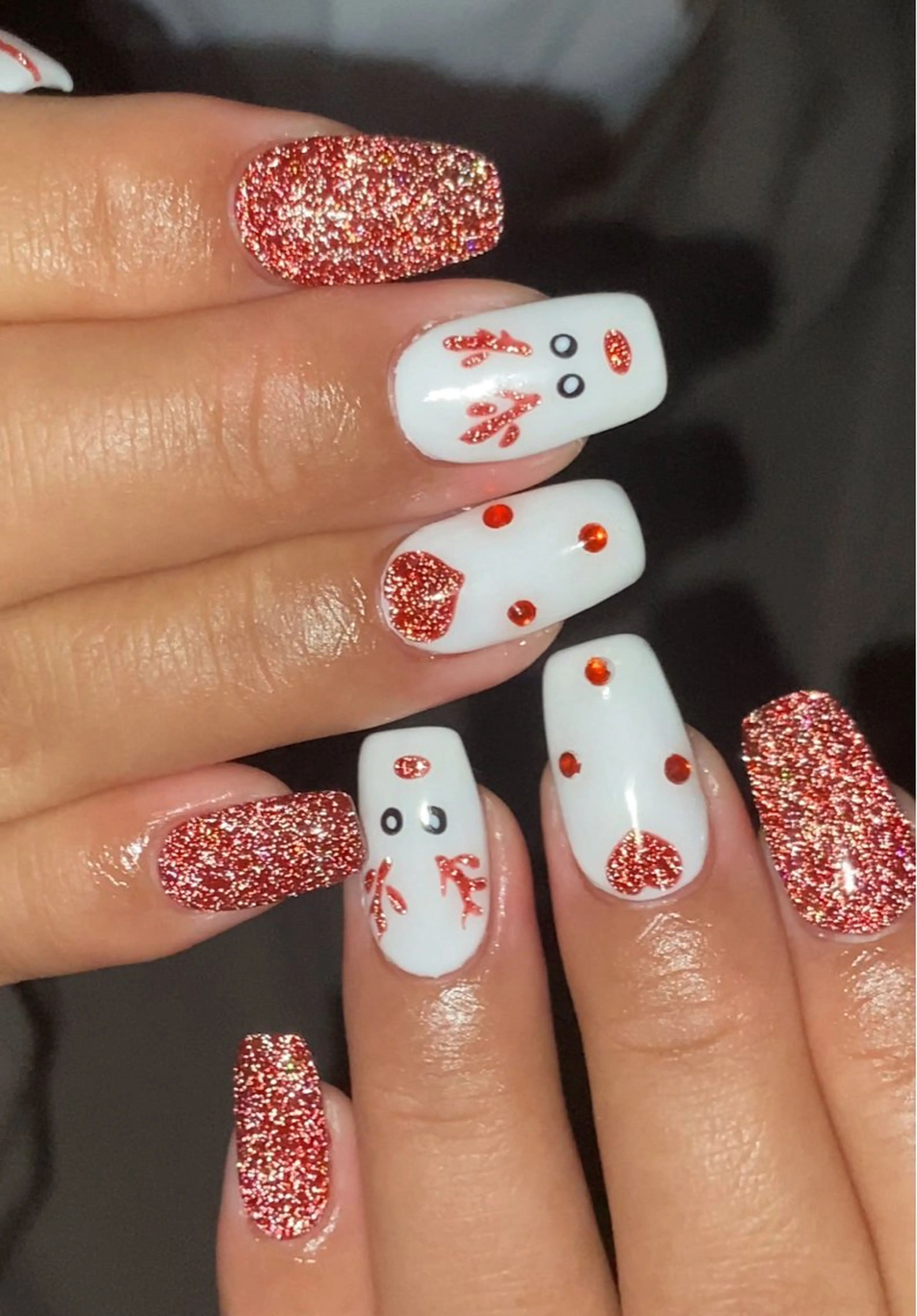 ネイル フラッシュネイル 冬ネイル クリスマス HandSnail自宅サロン所属・HandSnail 座間自宅ネイルサロンのネイルデザイン