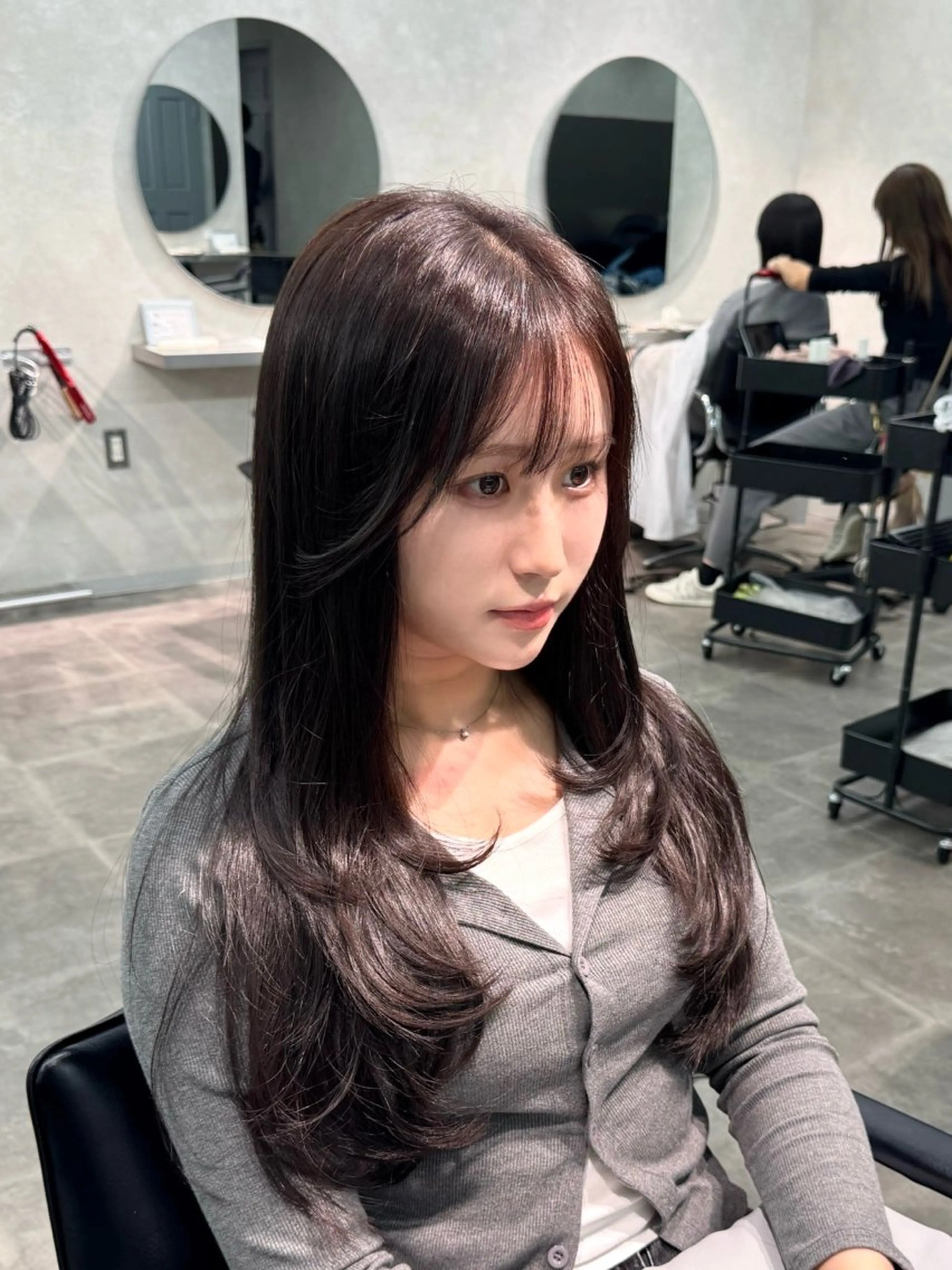 ロング カラー カット ヘアカラー 韓国特化🇰🇷千葉 /レイヤーカット竜生のヘアスタイル