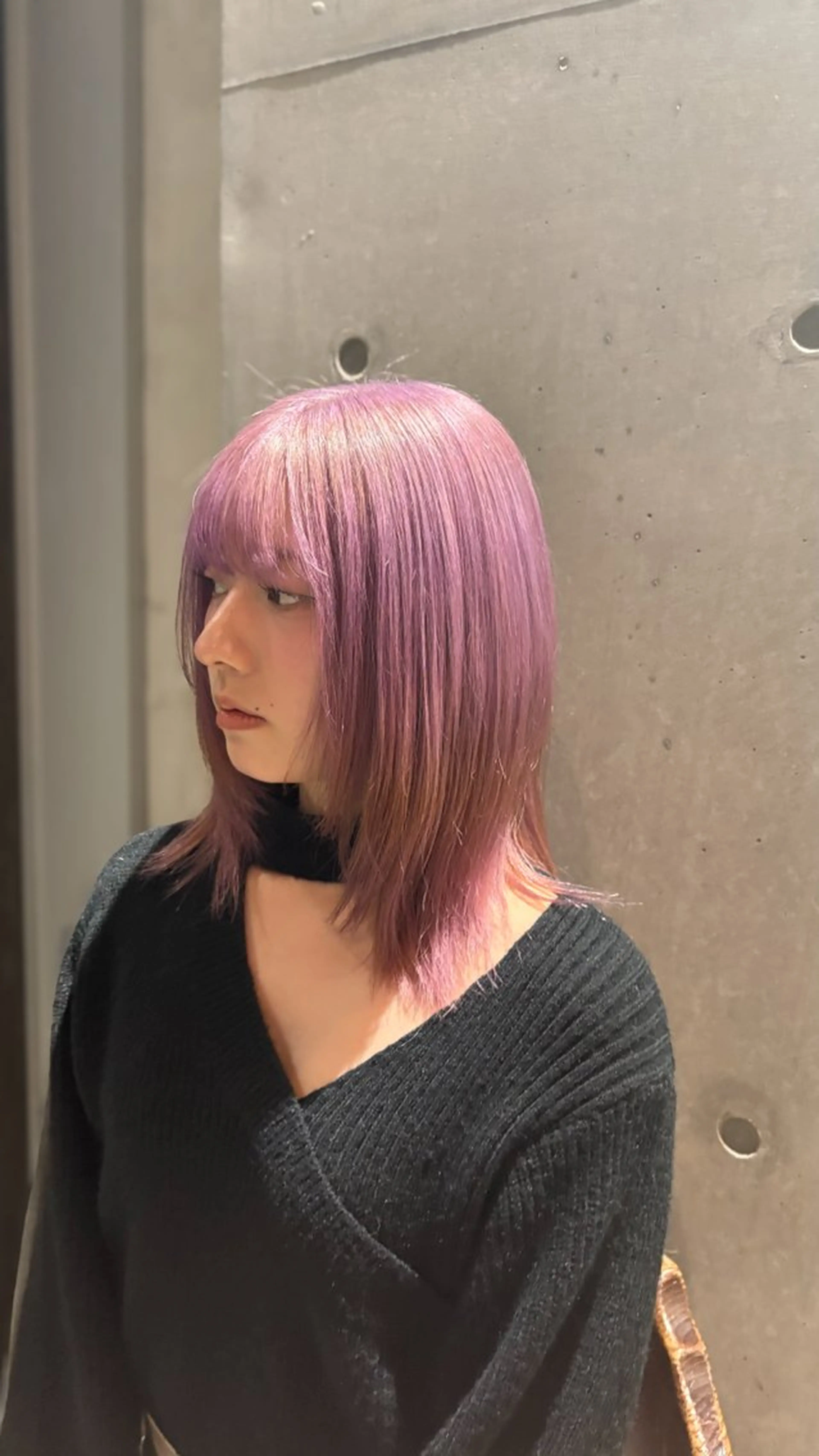 ミディアム カラー ピンクカラー RYUTA 代官山美容室✂︎のヘアスタイル