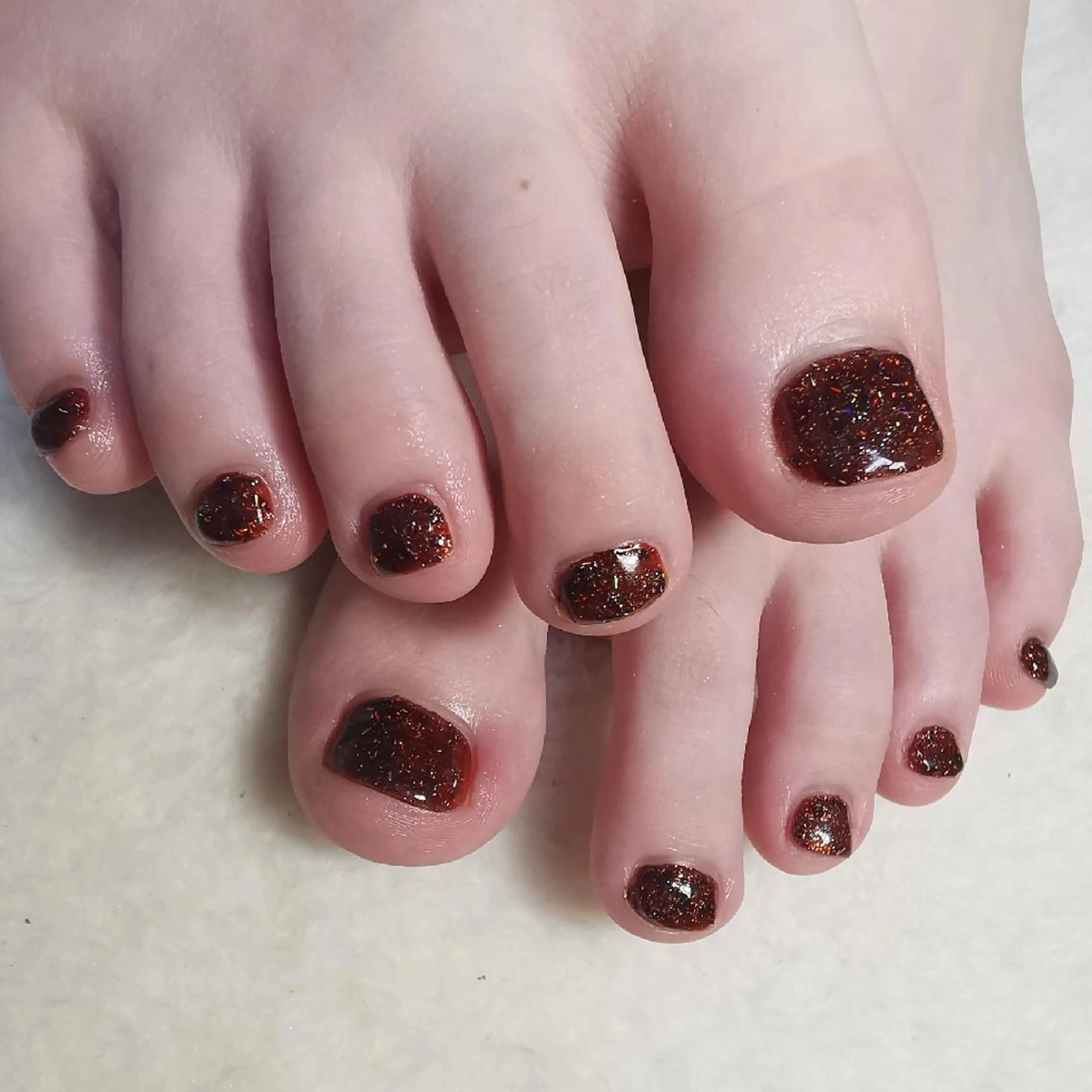 ネイル ワンカラーネイル フットネイル reve あやののネイルデザイン