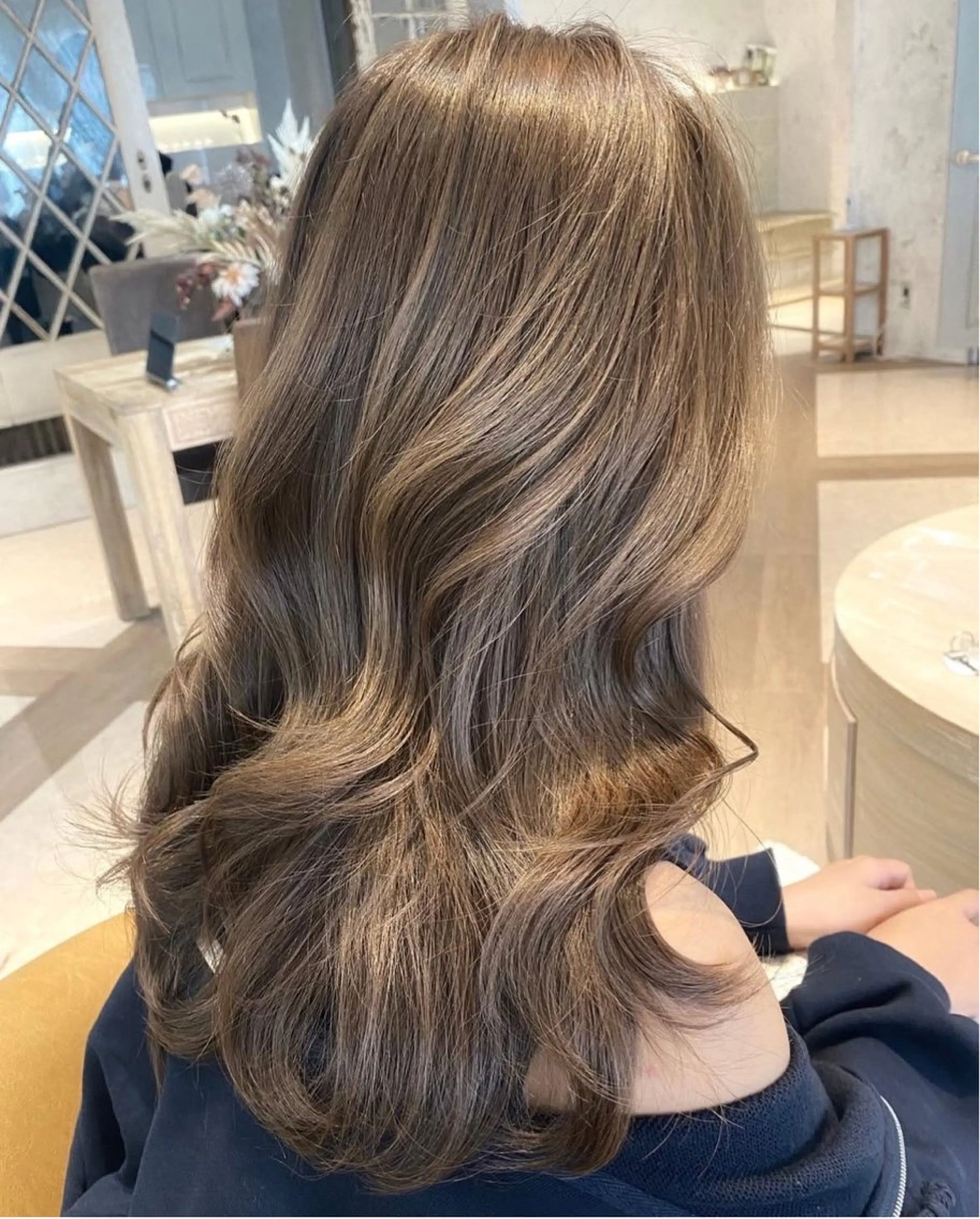 ロング カラー ヘアカラー レイヤー/韓国 ハイトーン興津史弥のヘアスタイル