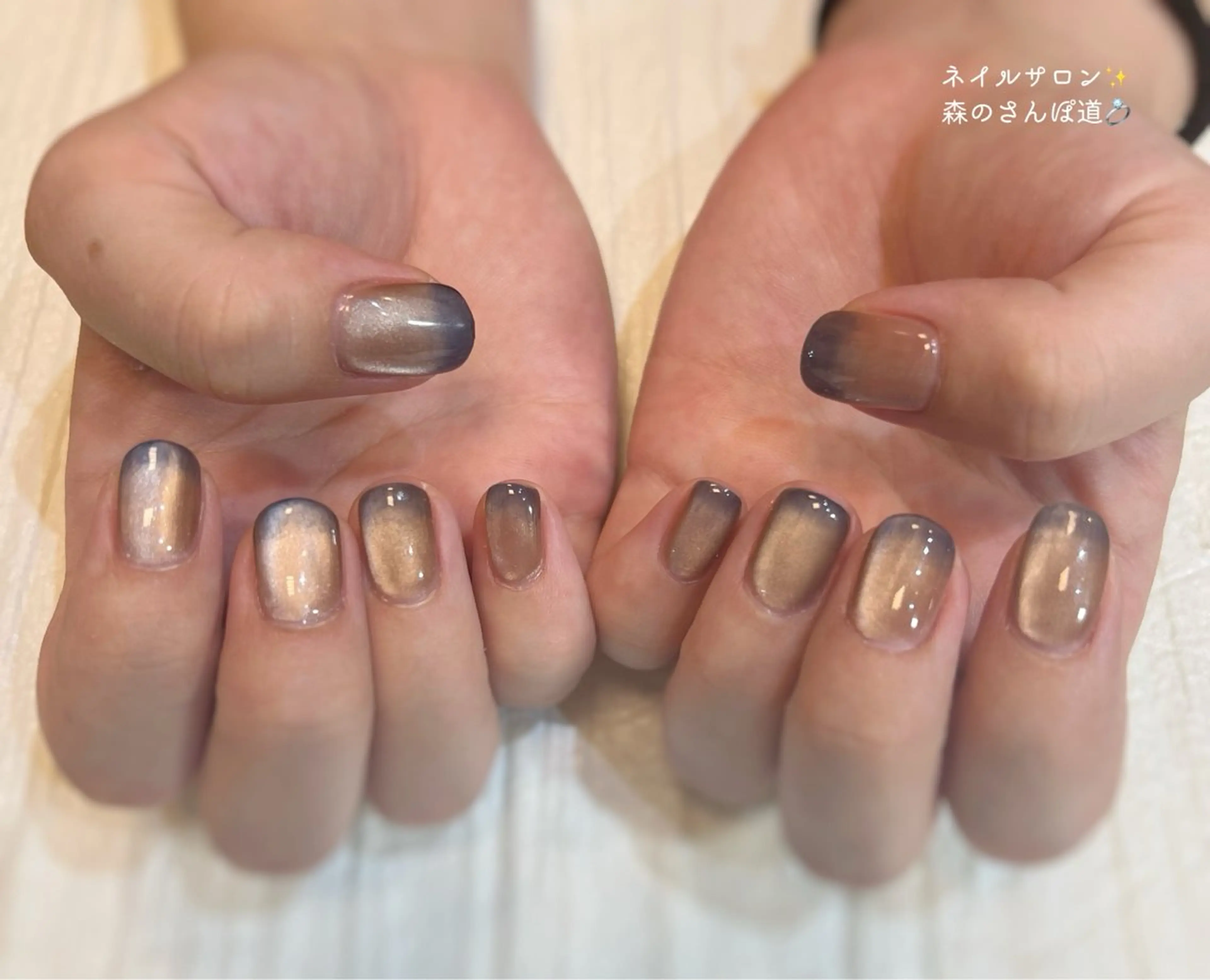 ネイル ハンドネイル 森のさんぽ道所属・ショートネイル 森のさんぽ道のネイルデザイン
